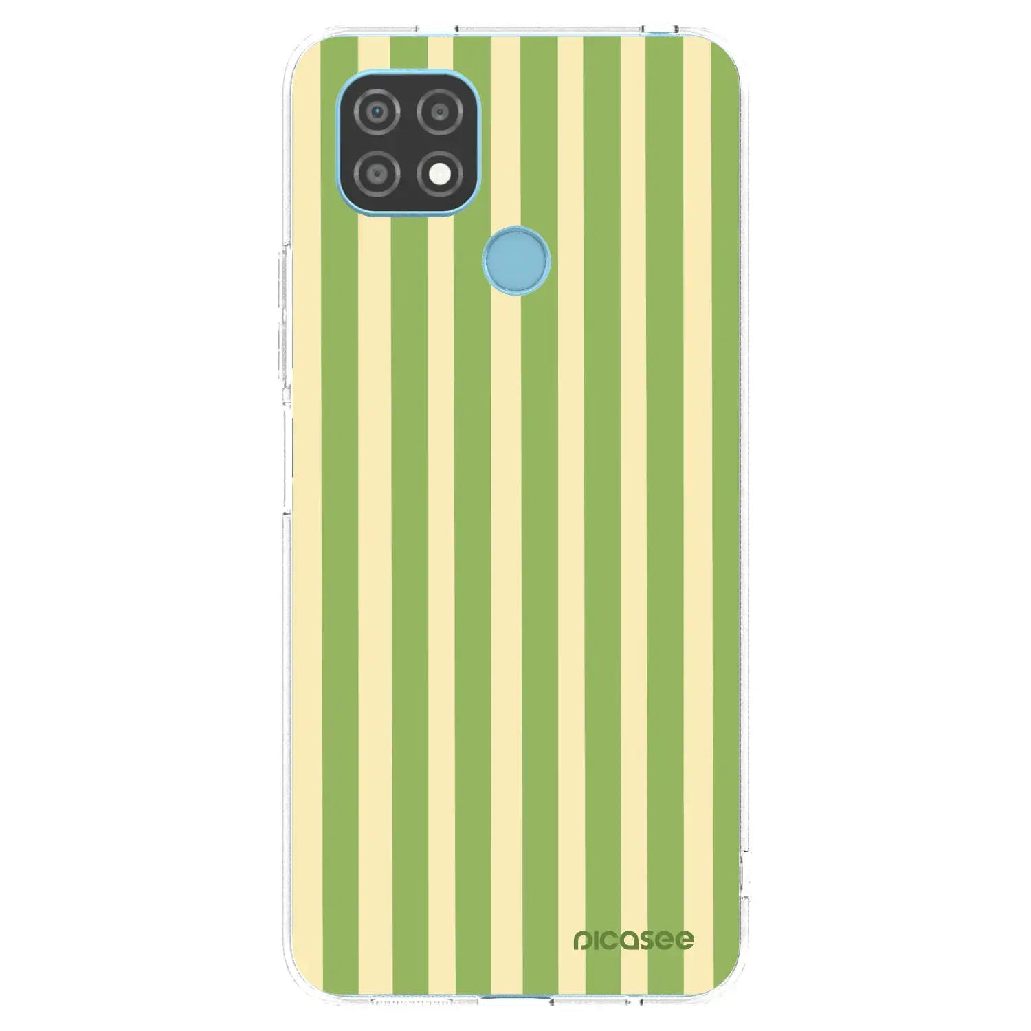 Silikonový průhledný obal pro Realme C21 - Lines Matcha