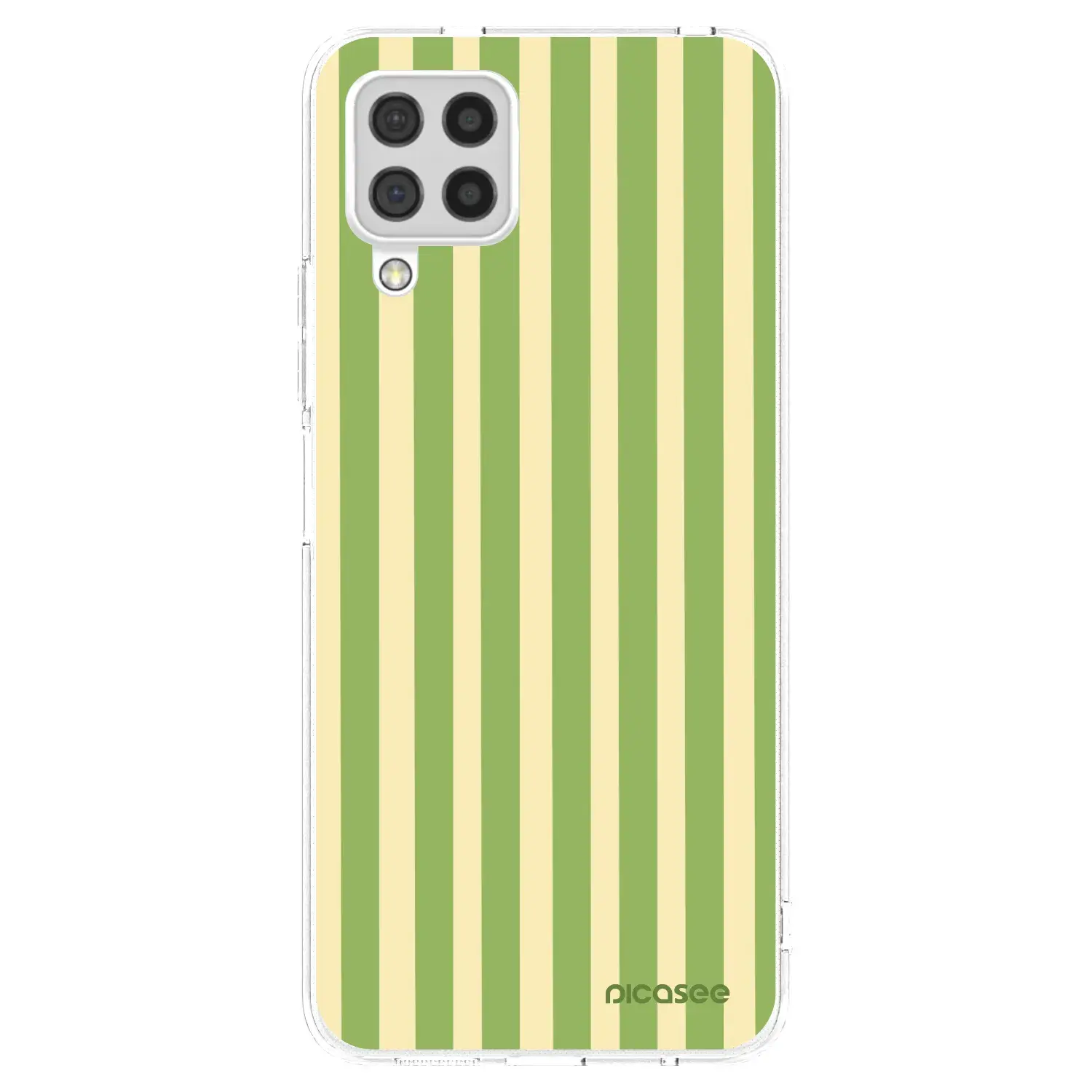 Silikonový průhledný obal pro Samsung Galaxy A22 A225F 4G - Lines Matcha