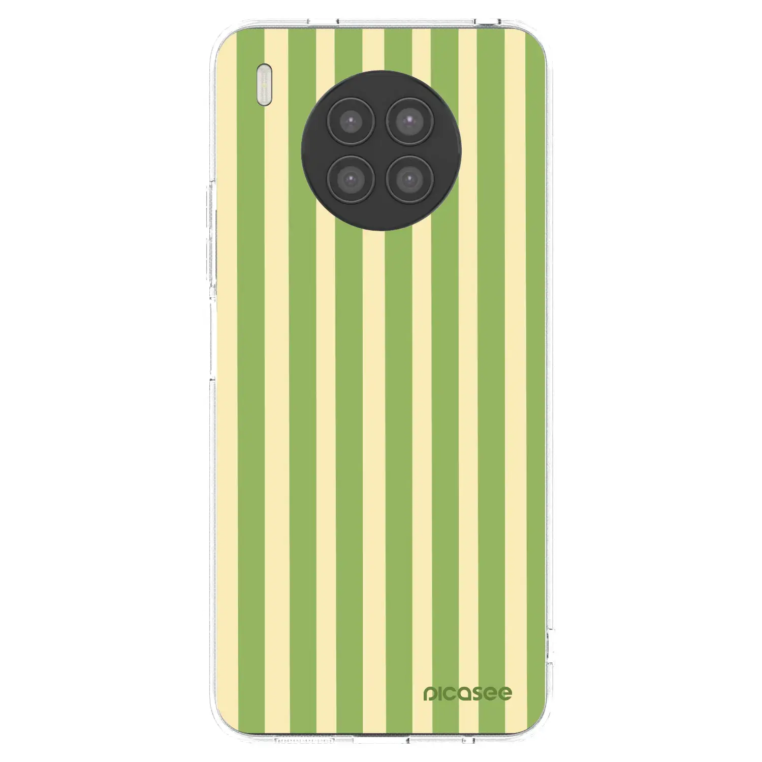 Silikonový průhledný obal pro Huawei Nova 8i - Lines Matcha