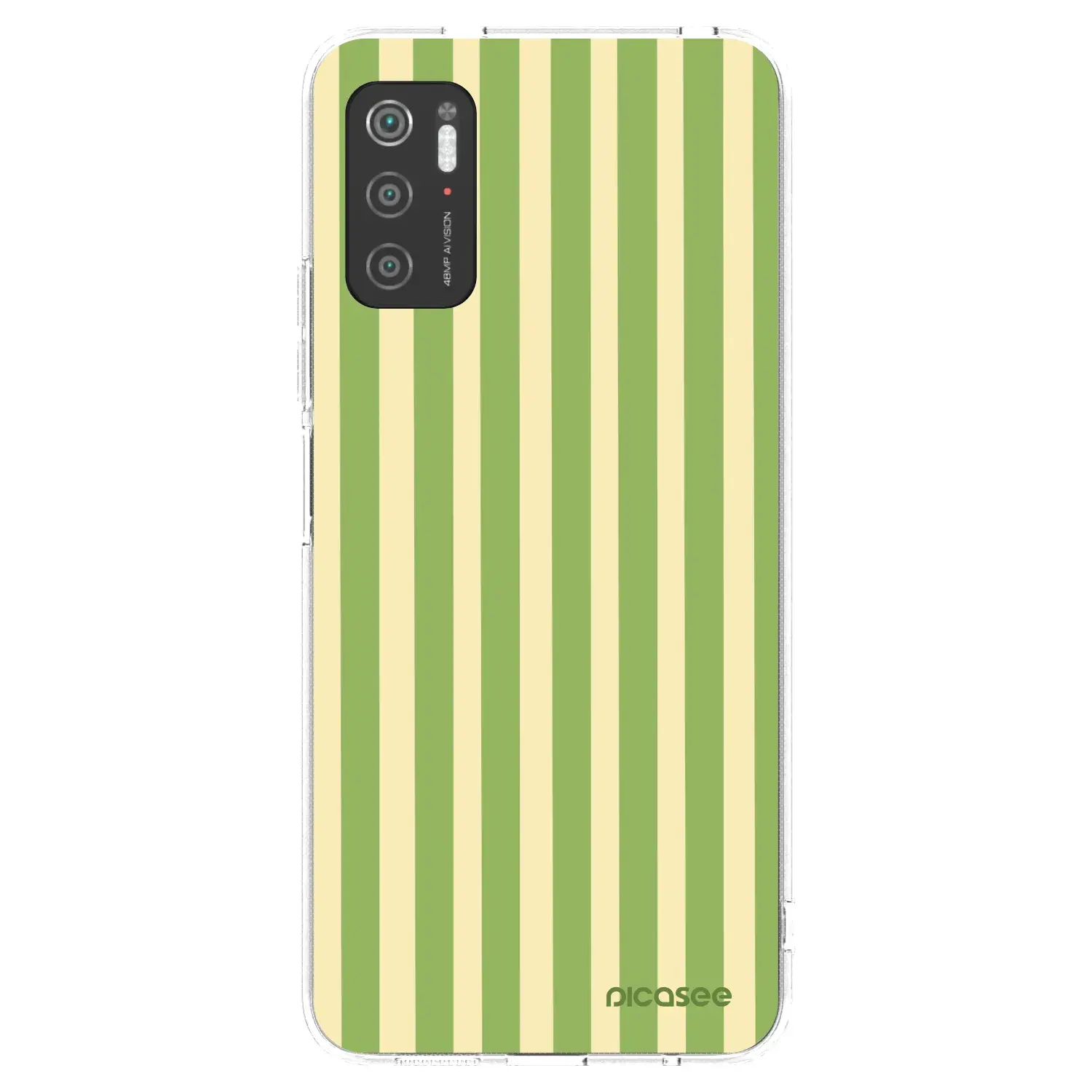 Silikonový průhledný obal pro Xiaomi Poco M3 Pro 5G - Lines Matcha