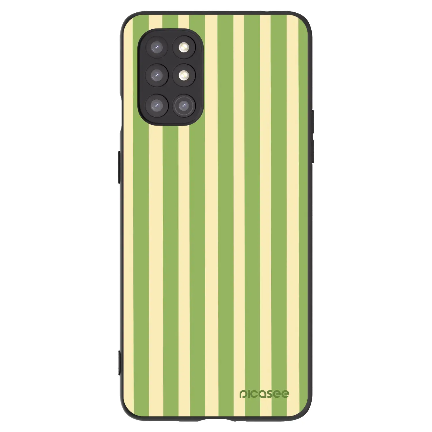 Silikonový černý obal pro OnePlus 8T - Lines Matcha