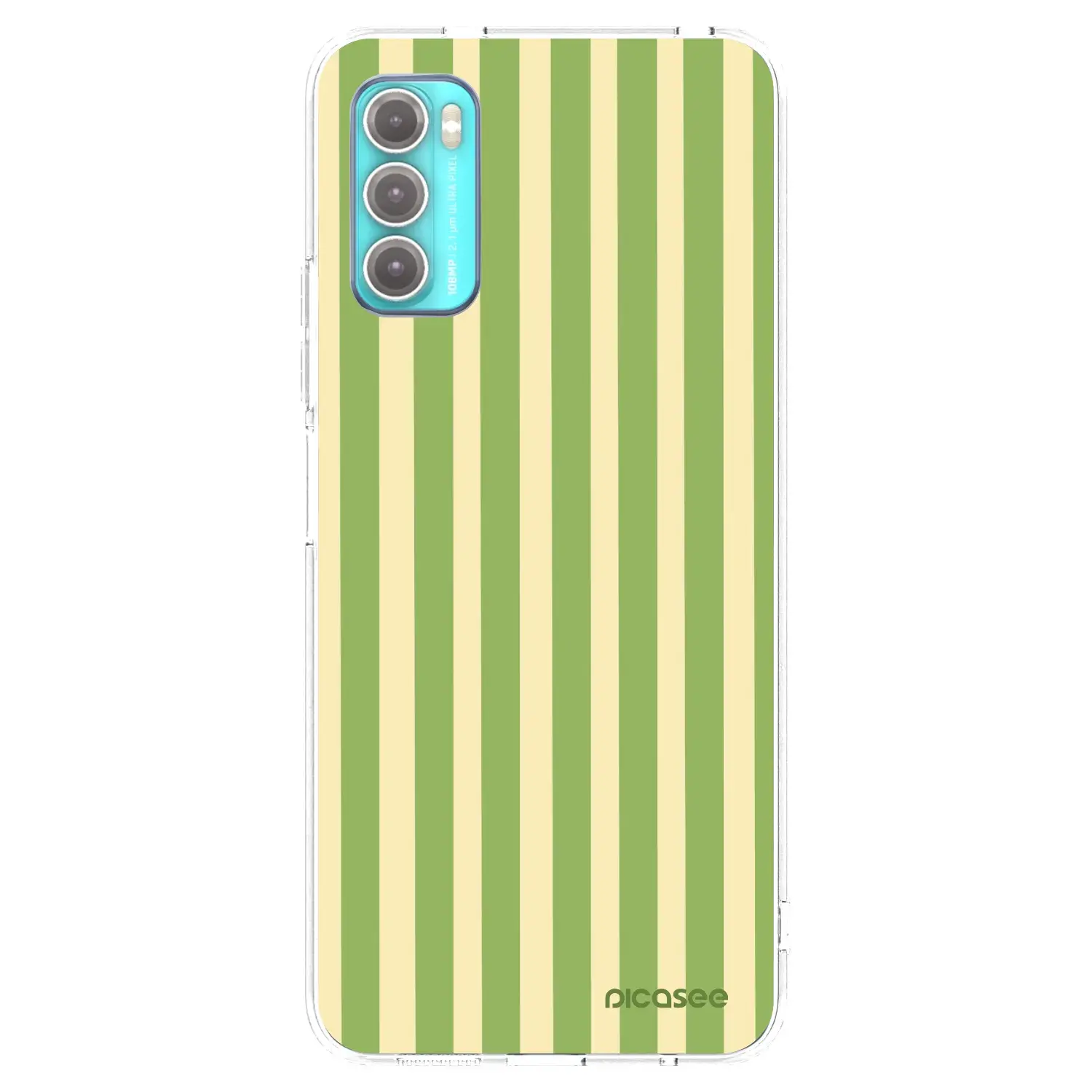Silikonový průhledný obal pro Motorola Moto G60 - Lines Matcha