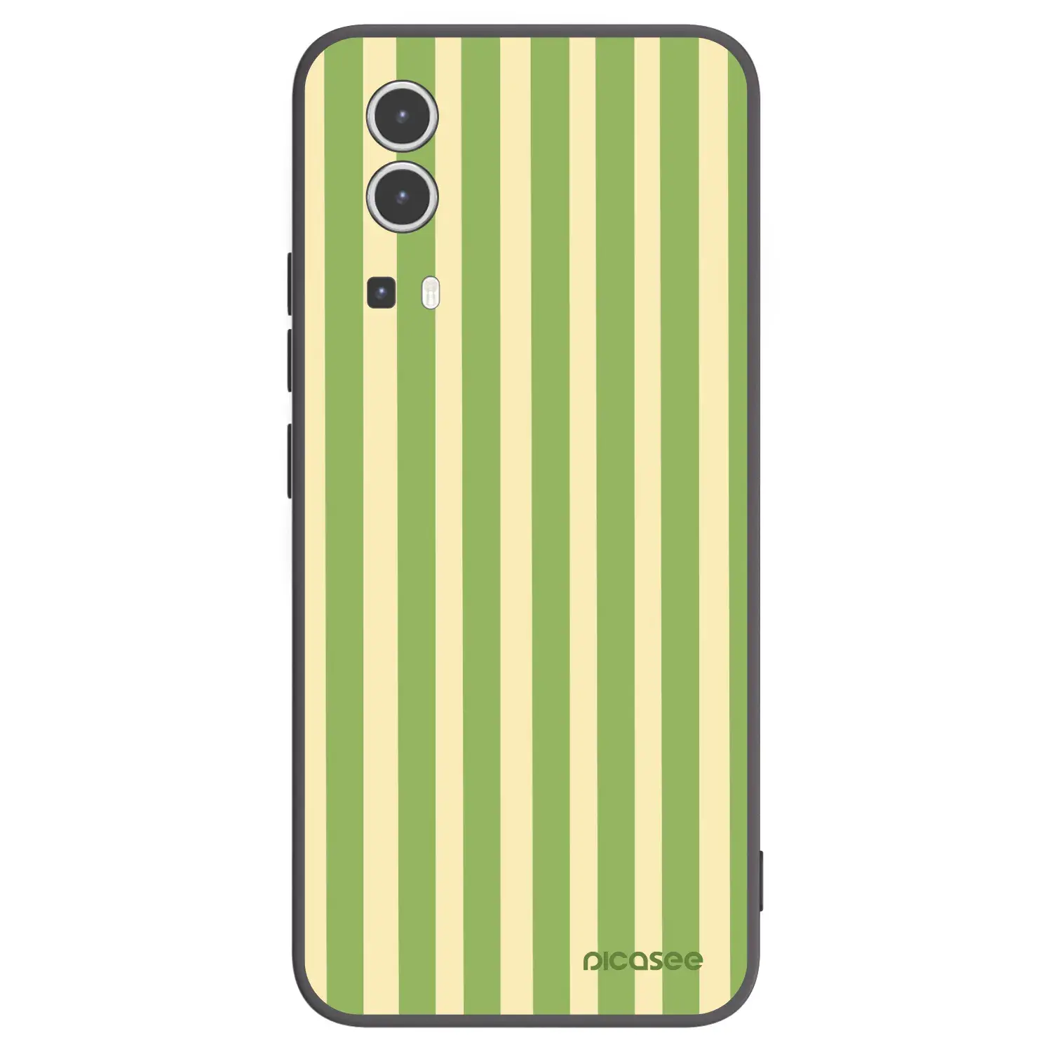 Silikonový černý obal pro Vivo Y72 5G - Lines Matcha
