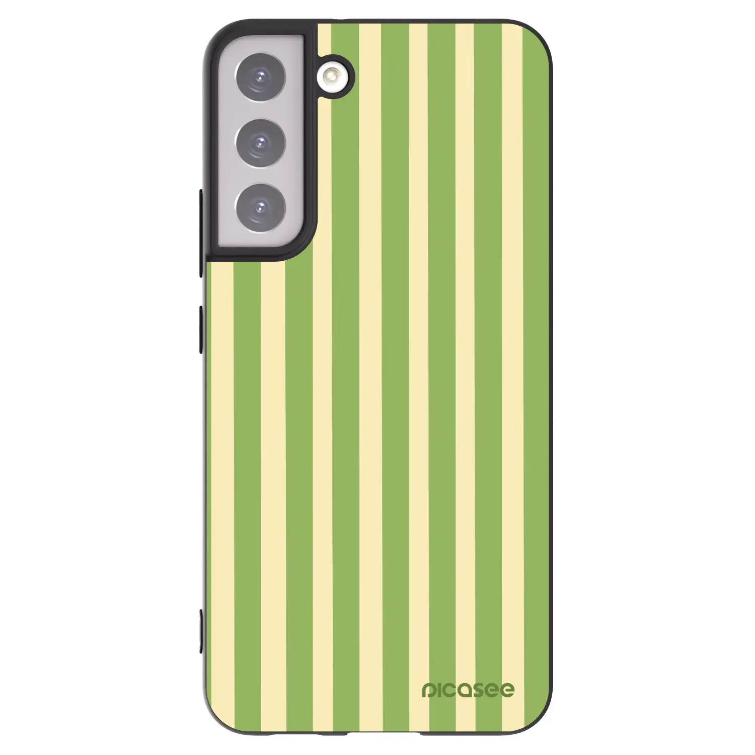 Silikonový černý obal pro Samsung Galaxy S22+ 5G - Lines Matcha