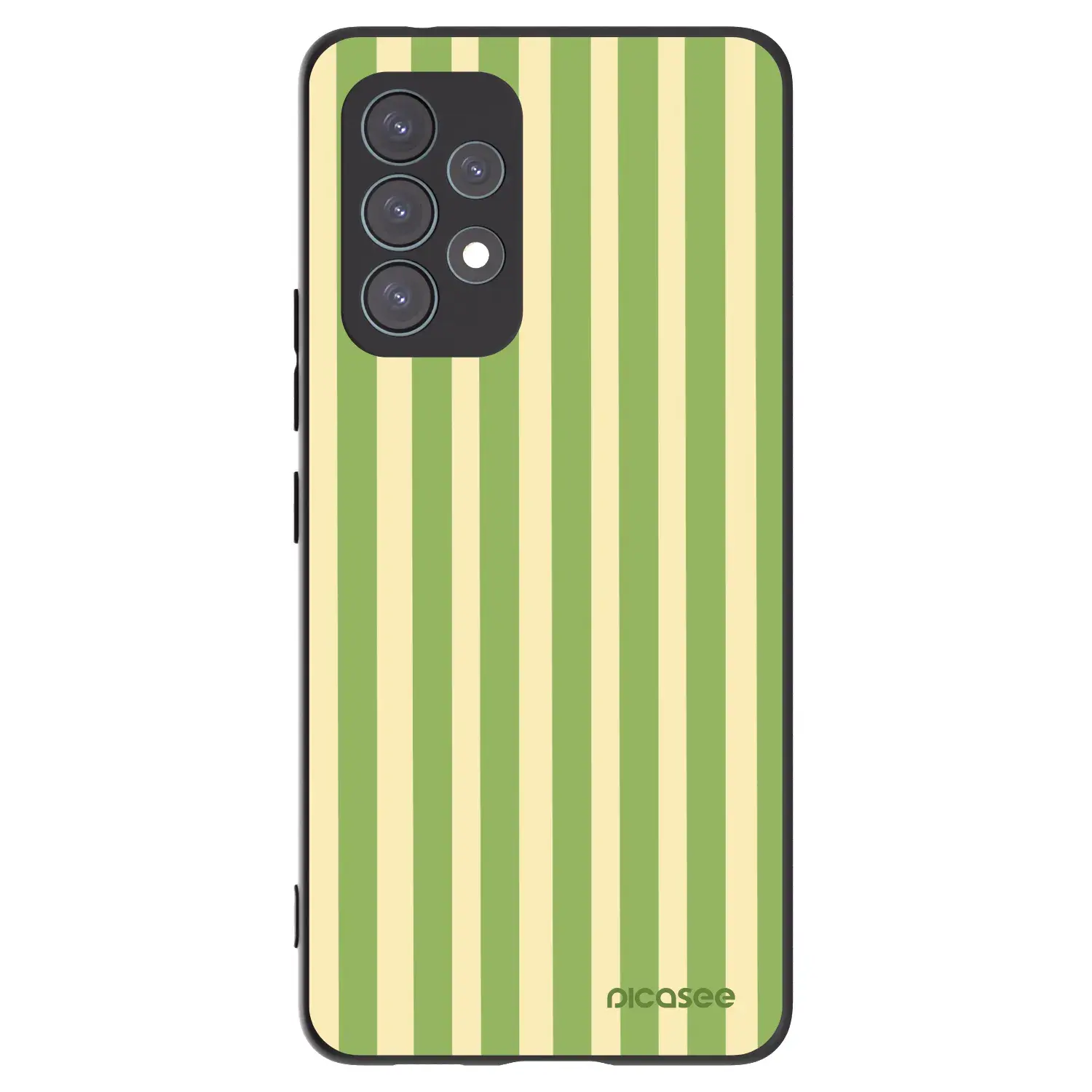 Silikonový černý obal pro Samsung Galaxy A53 5G A536 - Lines Matcha