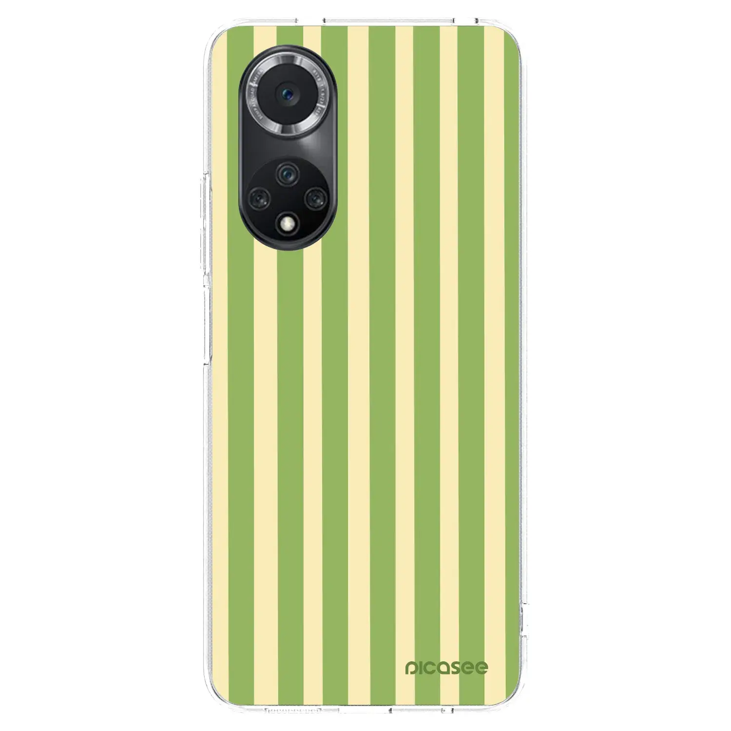 Silikonový průhledný obal pro Huawei Nova 9 SE - Lines Matcha