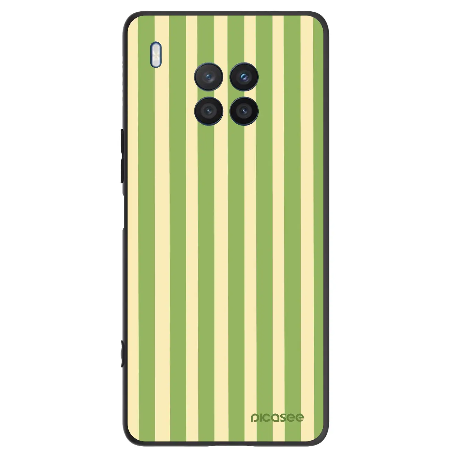 Silikonový černý obal pro Honor 50 Lite - Lines Matcha