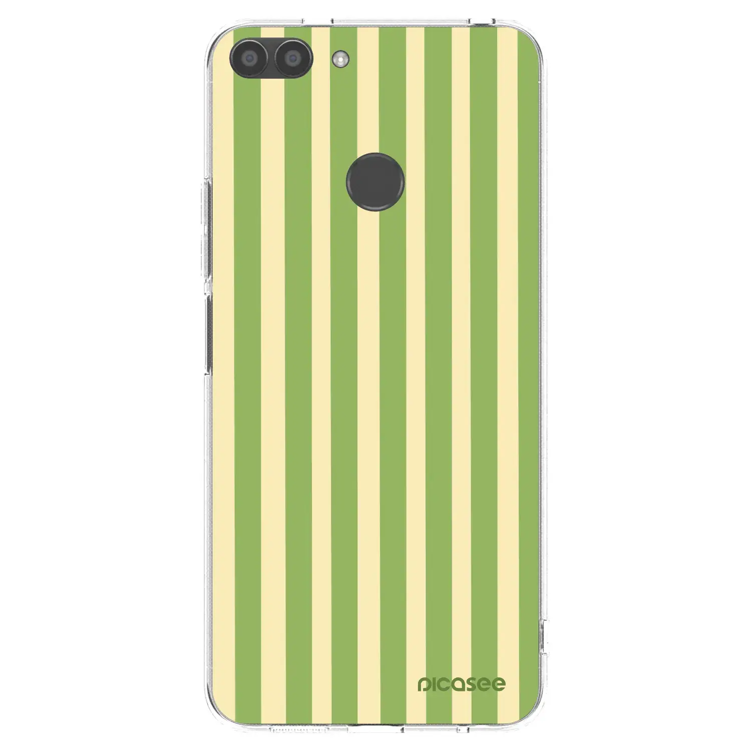 Silikonový průhledný obal pro Huawei P Smart - Lines Matcha