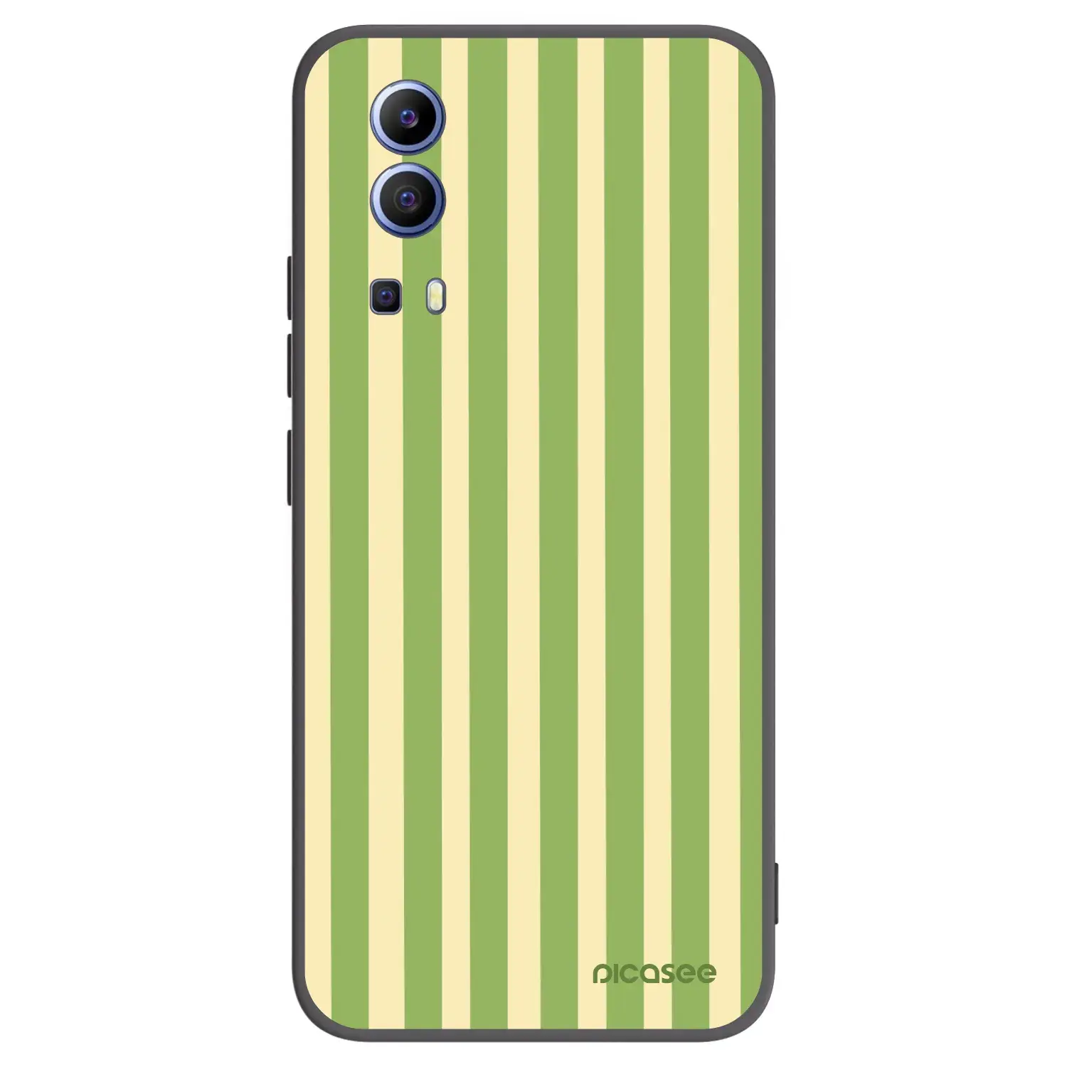 Silikonový černý obal pro Vivo Y52 5G - Lines Matcha