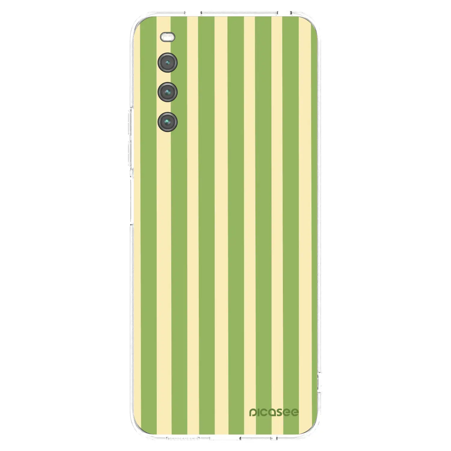 Silikonový průhledný obal pro Sony Xperia 10 IV 5G - Lines Matcha
