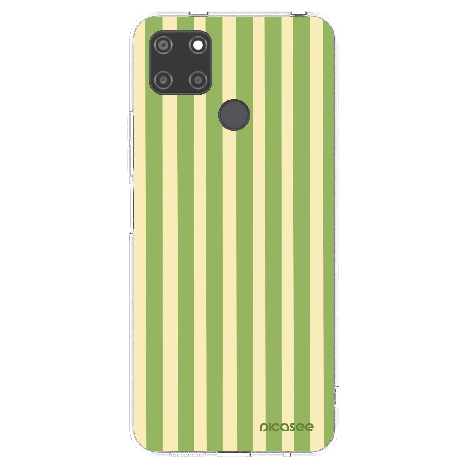 Silikonový průhledný obal pro Realme C21Y - Lines Matcha