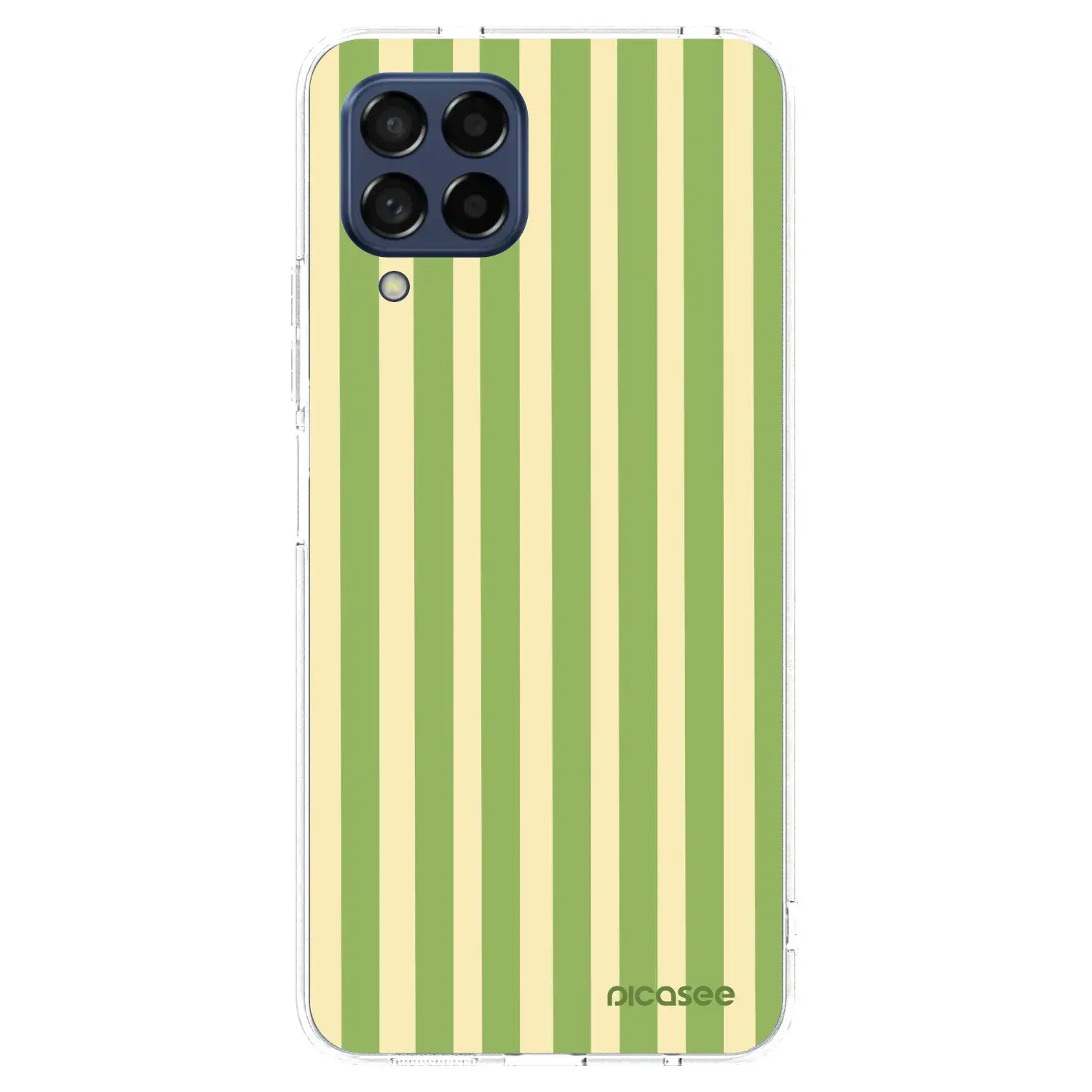 Silikonový průhledný obal pro Samsung Galaxy M53 5G - Lines Matcha