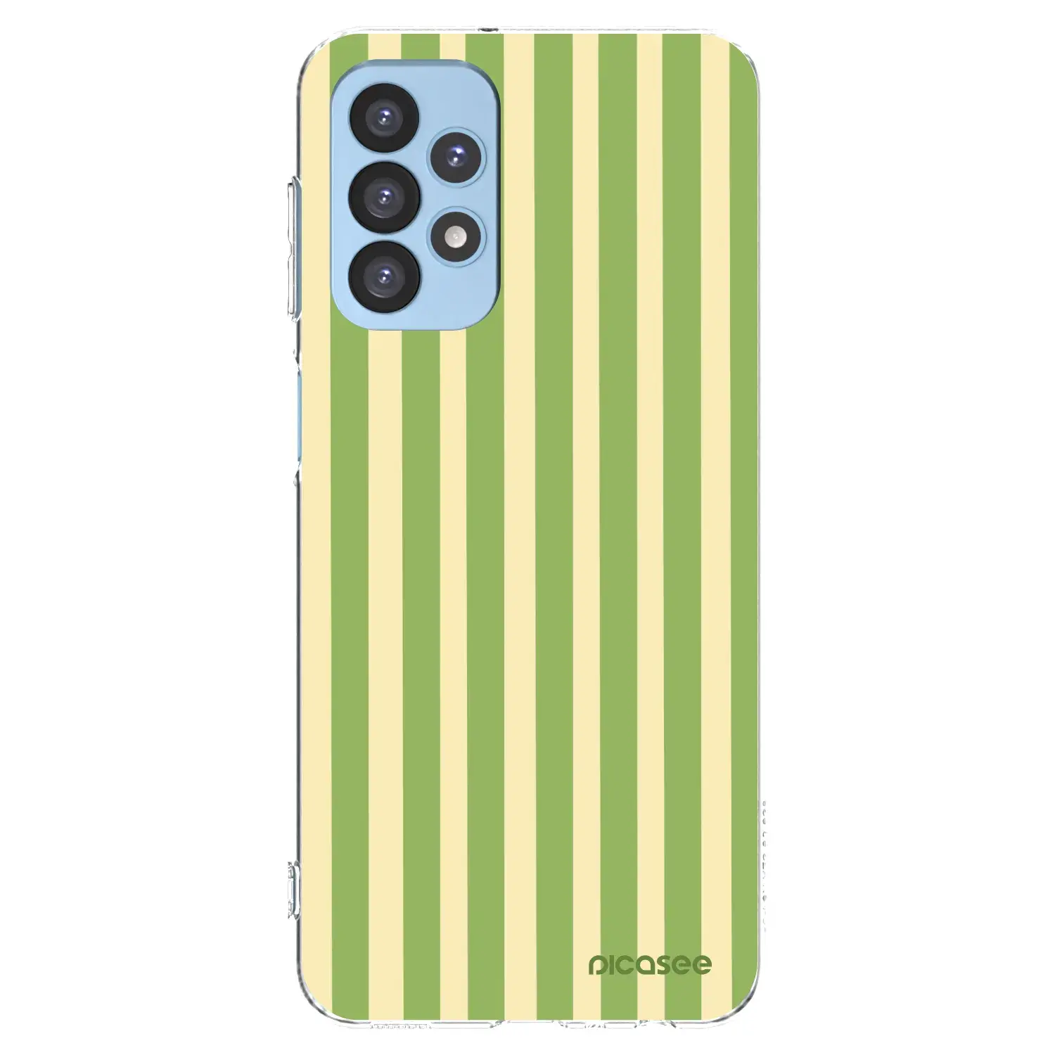 Silikonový průhledný obal pro Samsung Galaxy A23 A235F 4G - Lines Matcha