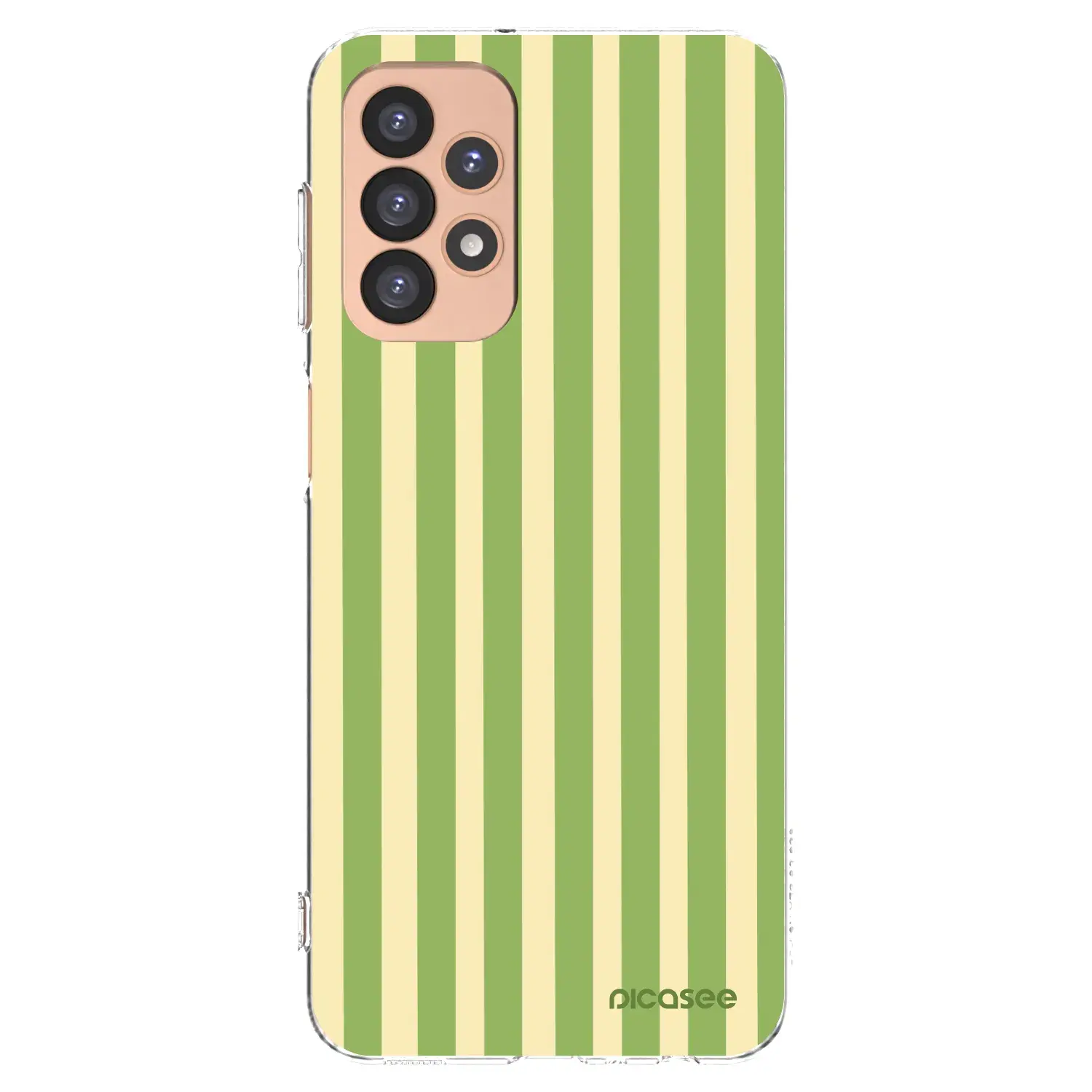 Silikonový průhledný obal pro Samsung Galaxy A23 A236B 5G - Lines Matcha