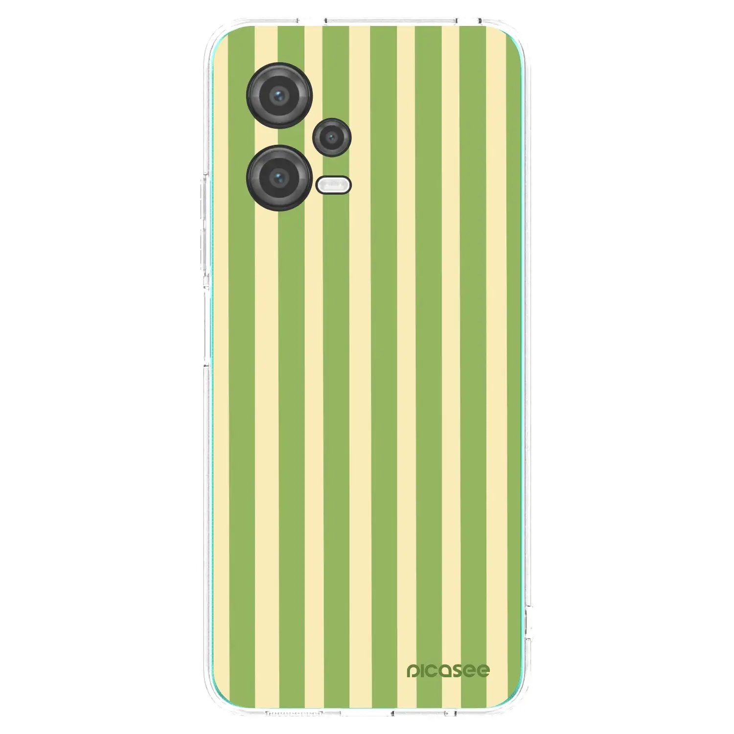 Silikonový průhledný obal pro Xiaomi Poco X5 - Lines Matcha