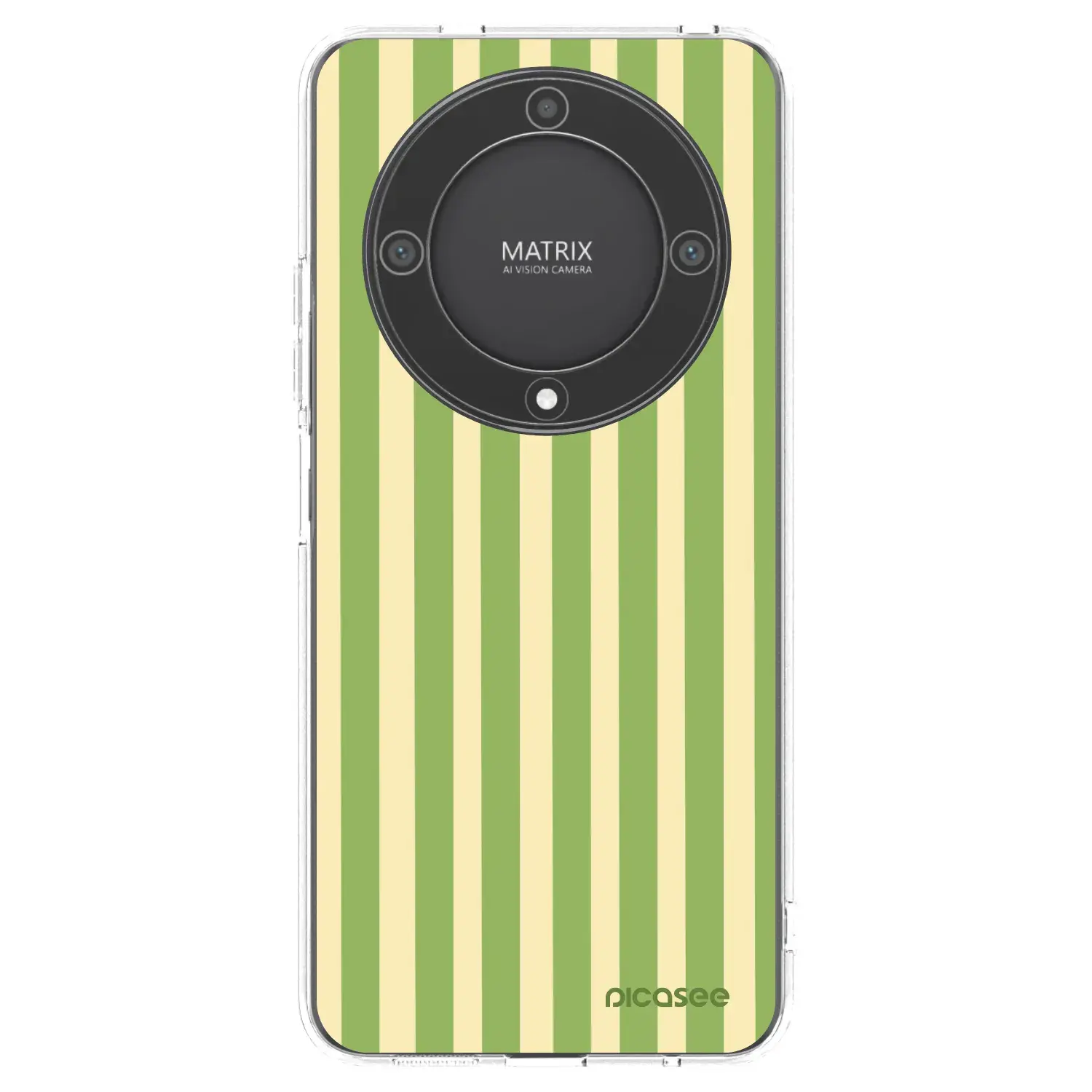 Silikonový průhledný obal pro Honor Magic5 Lite 5G - Lines Matcha