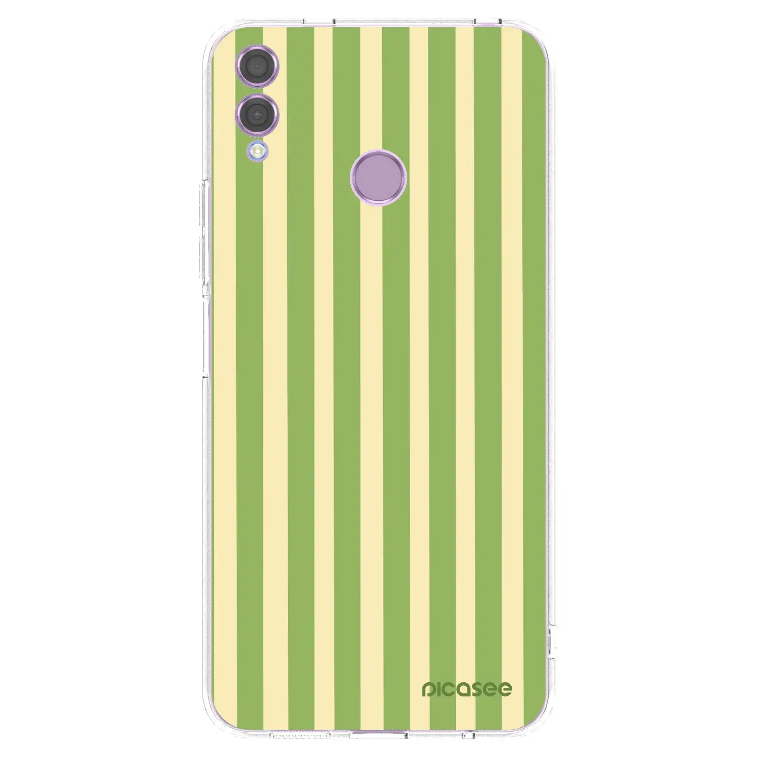 Silikonový průhledný obal pro Honor 8X - Lines Matcha