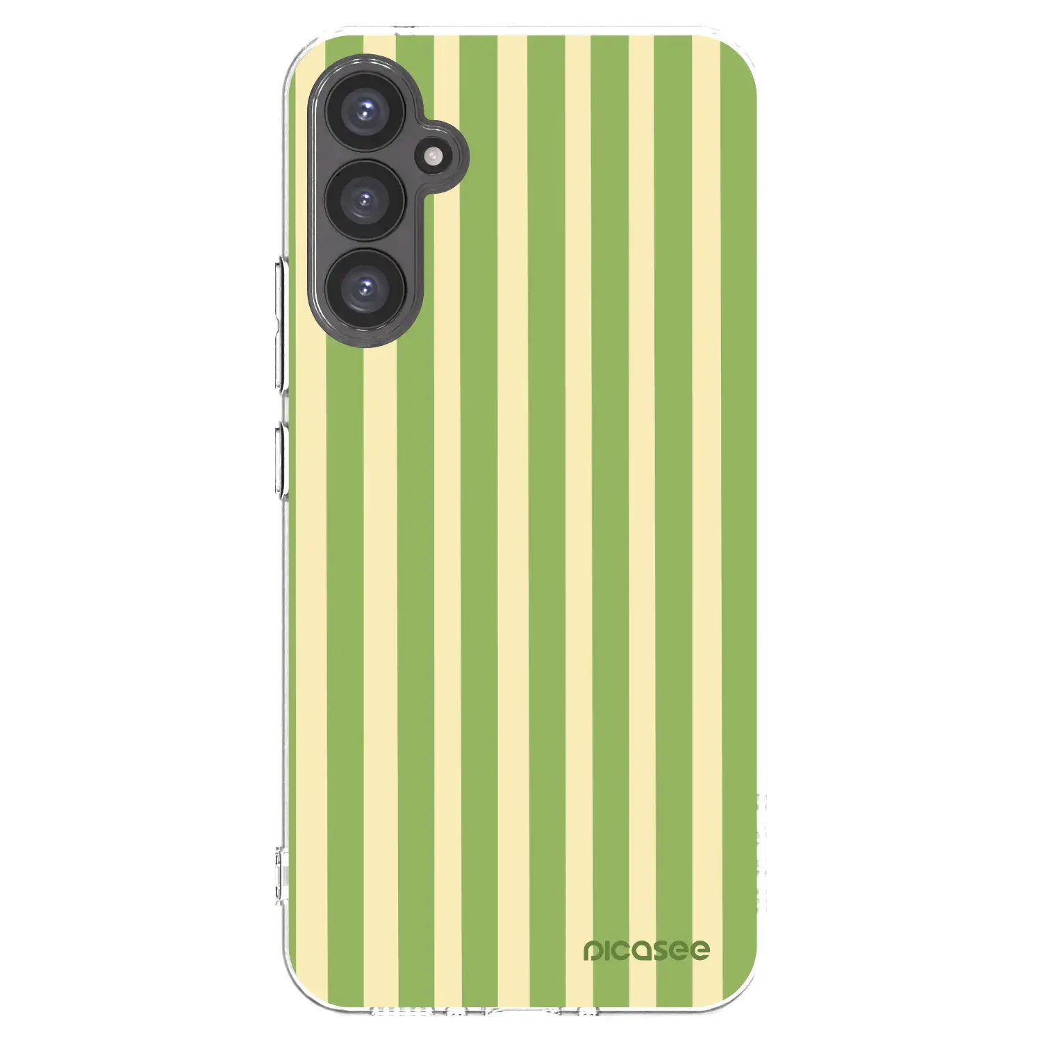 Silikonový průhledný obal pro Samsung Galaxy A34 5G A346B - Lines Matcha