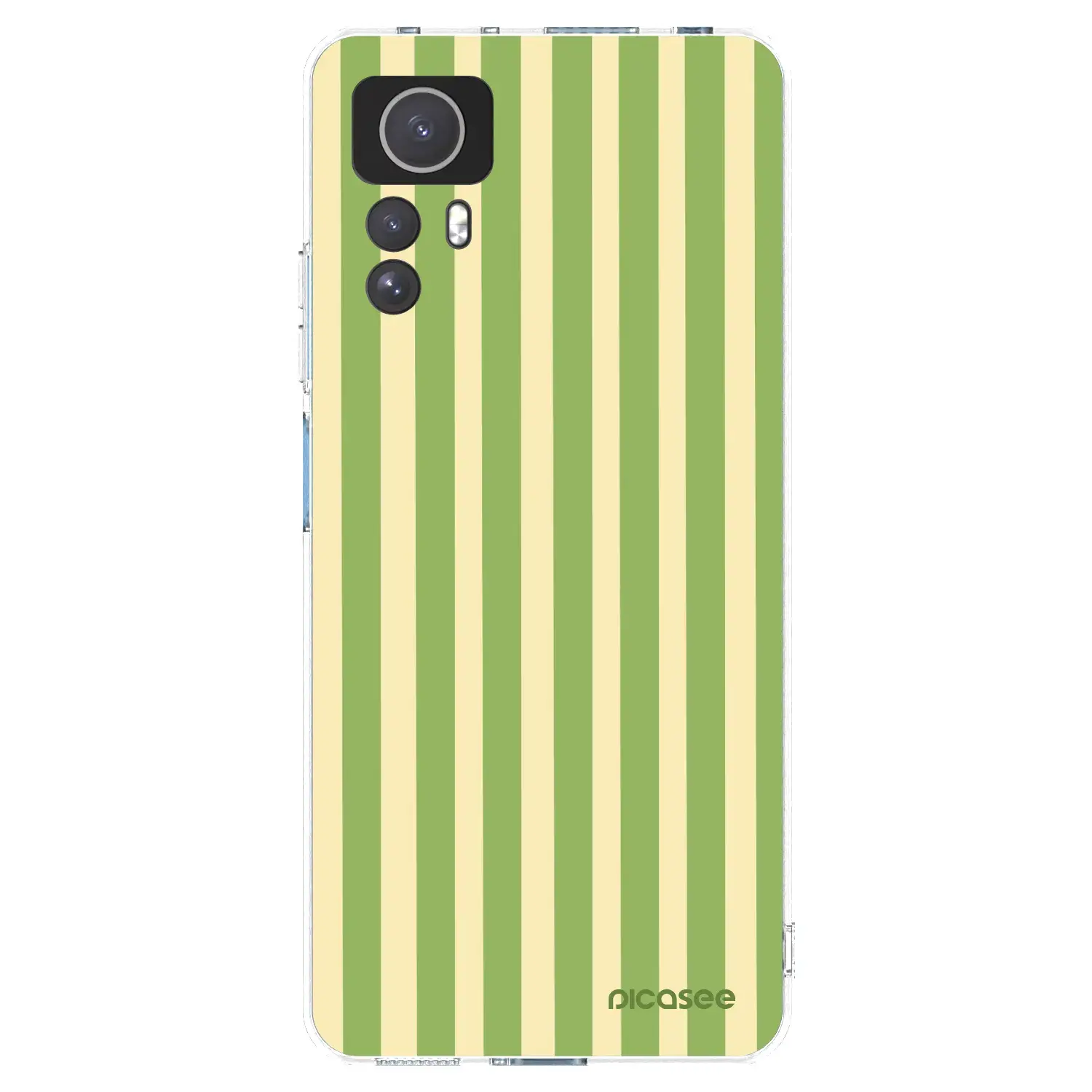 Silikonový průhledný obal pro Xiaomi Redmi Note 12S - Lines Matcha