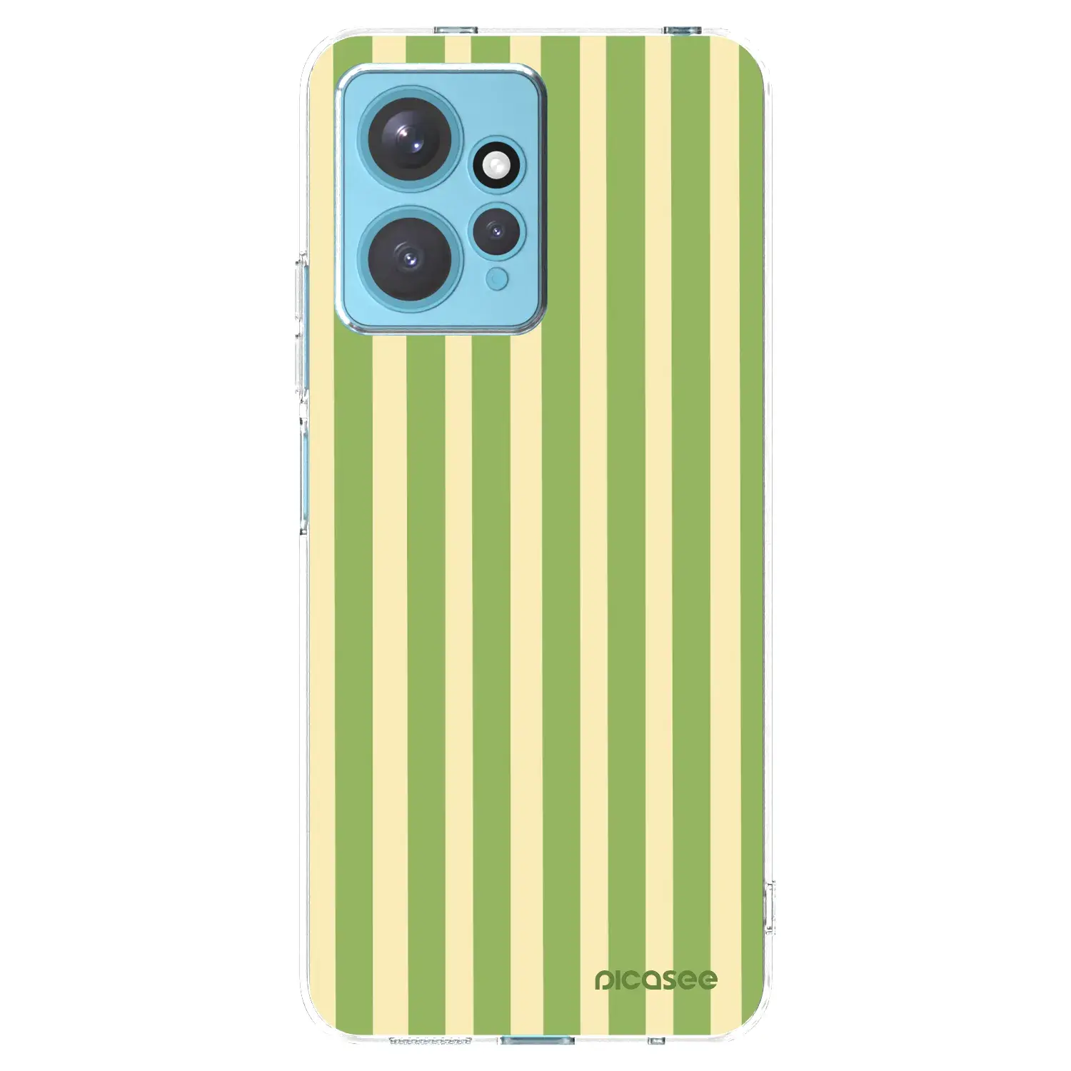 Silikonový průhledný obal pro Xiaomi Redmi Note 12 4G - Lines Matcha