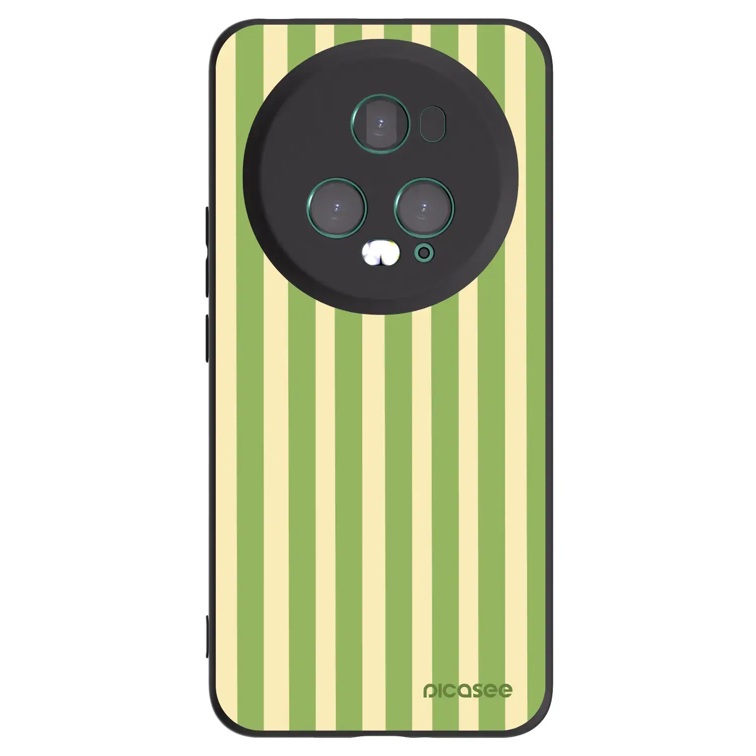 Silikonový černý obal pro Honor Magic5 Pro - Lines Matcha