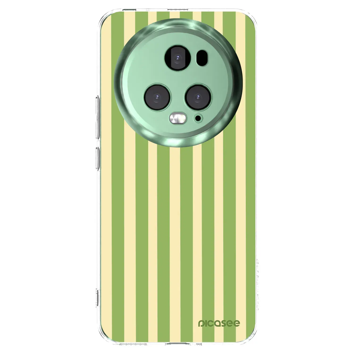 Silikonový průhledný obal pro Honor Magic5 Pro - Lines Matcha