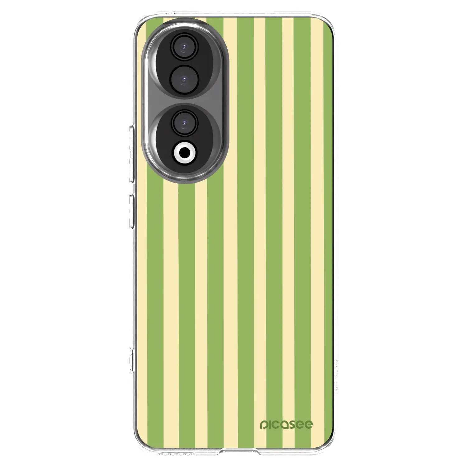 Silikonový průhledný obal pro Honor 90 5G - Lines Matcha