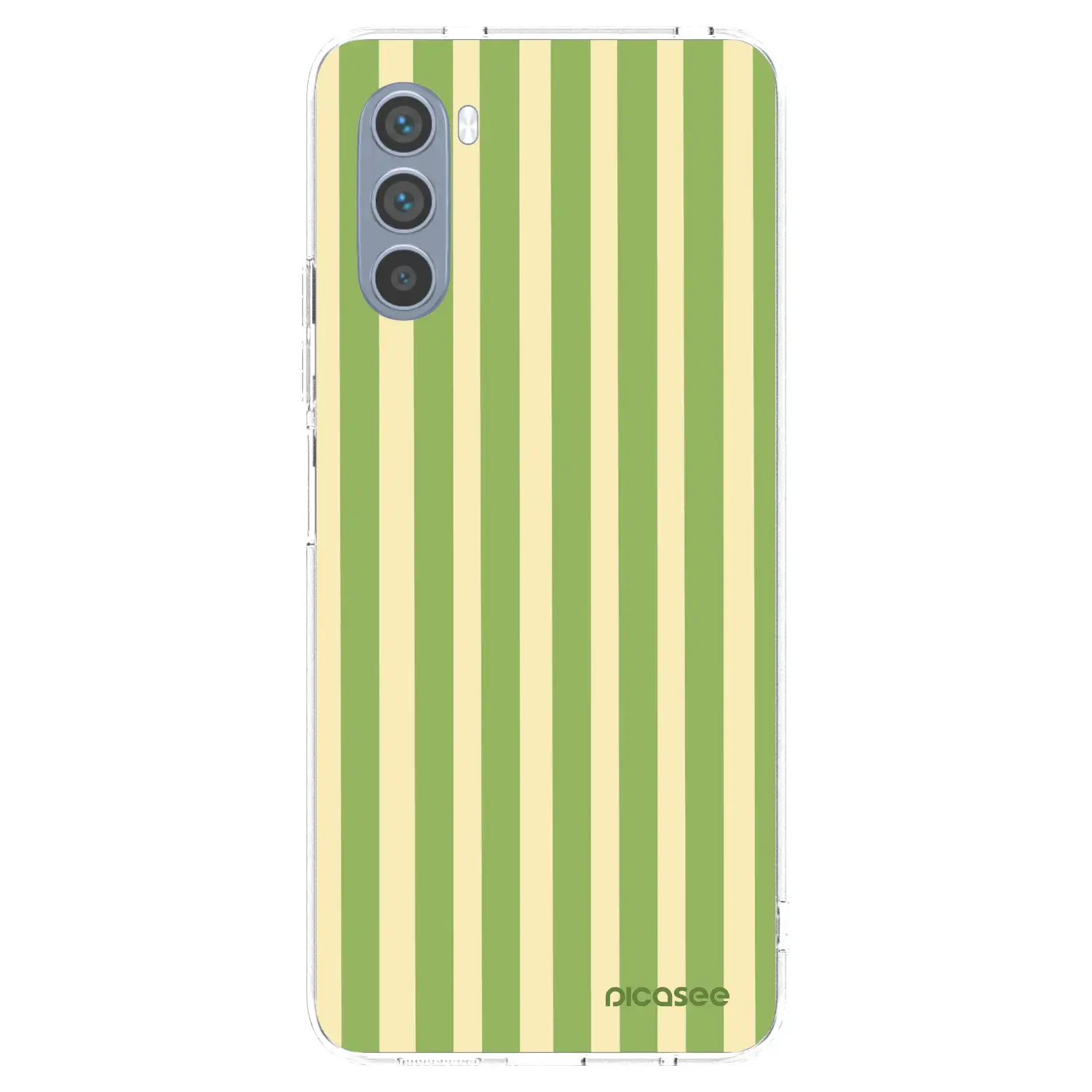 Silikonový průhledný obal pro Motorola Moto G62 - Lines Matcha