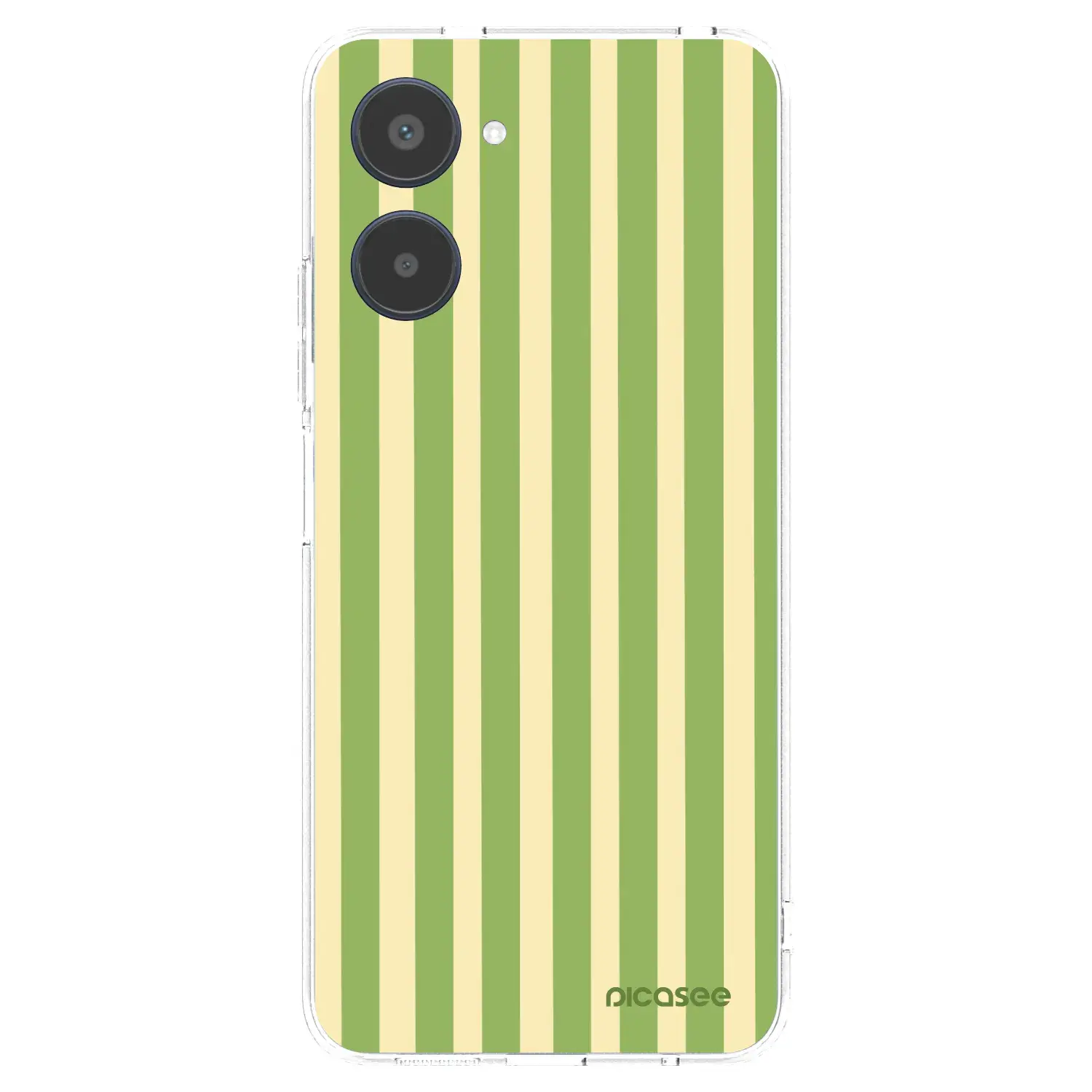 Silikonový průhledný obal pro Realme 10 4G - Lines Matcha