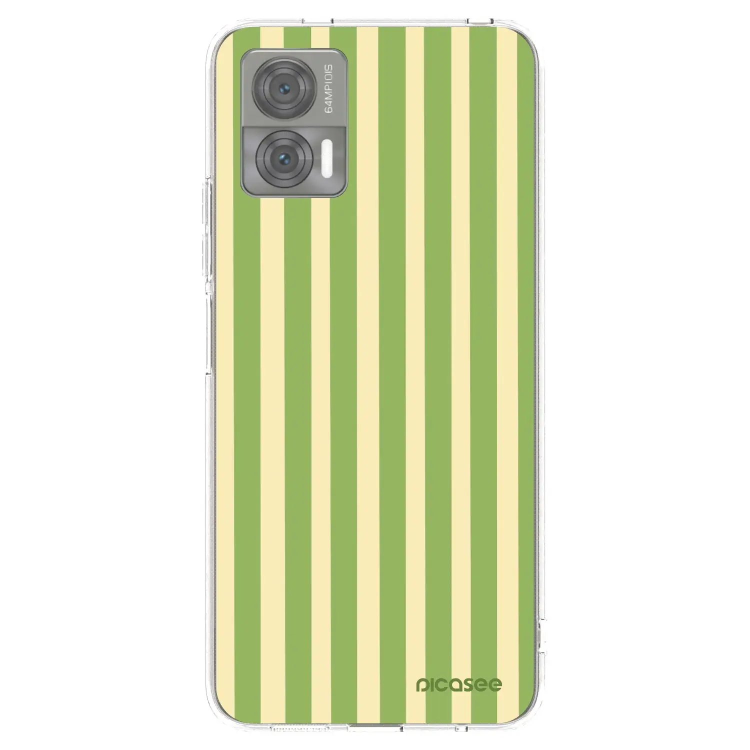 Silikonový průhledný obal pro Motorola Edge 30 Neo - Lines Matcha