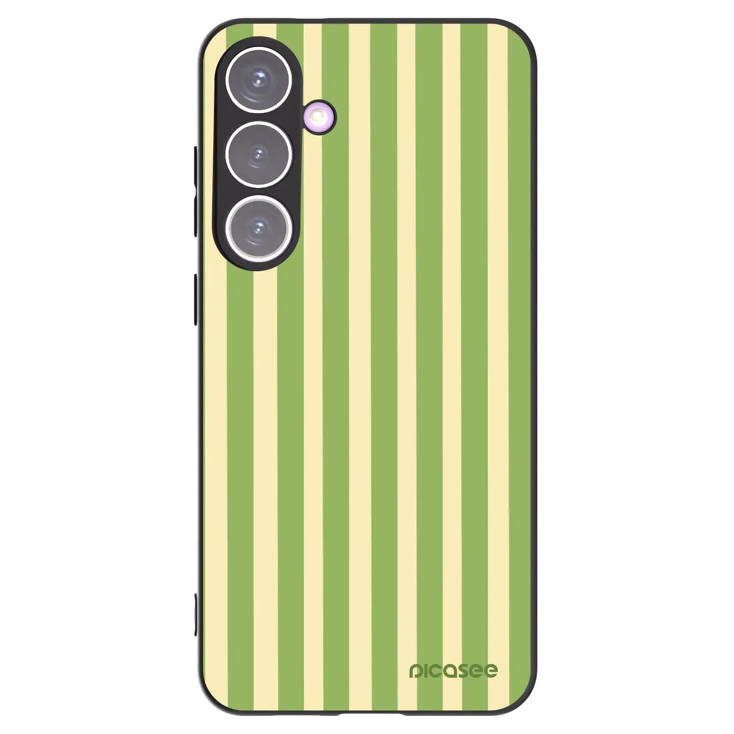 Silikonový černý obal pro Samsung Galaxy S24+ S926B 5G - Lines Matcha