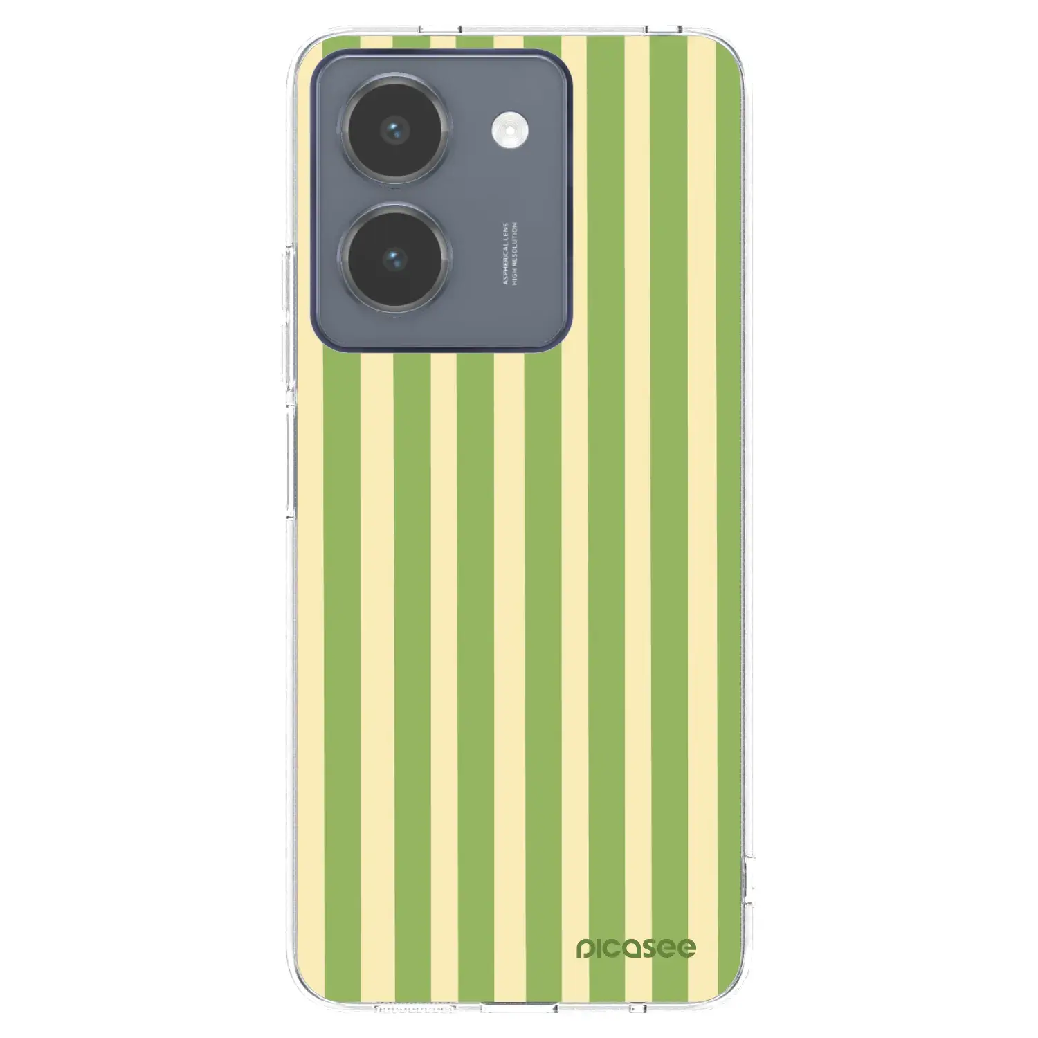 Silikonový průhledný obal pro Vivo Y36 4G - Lines Matcha