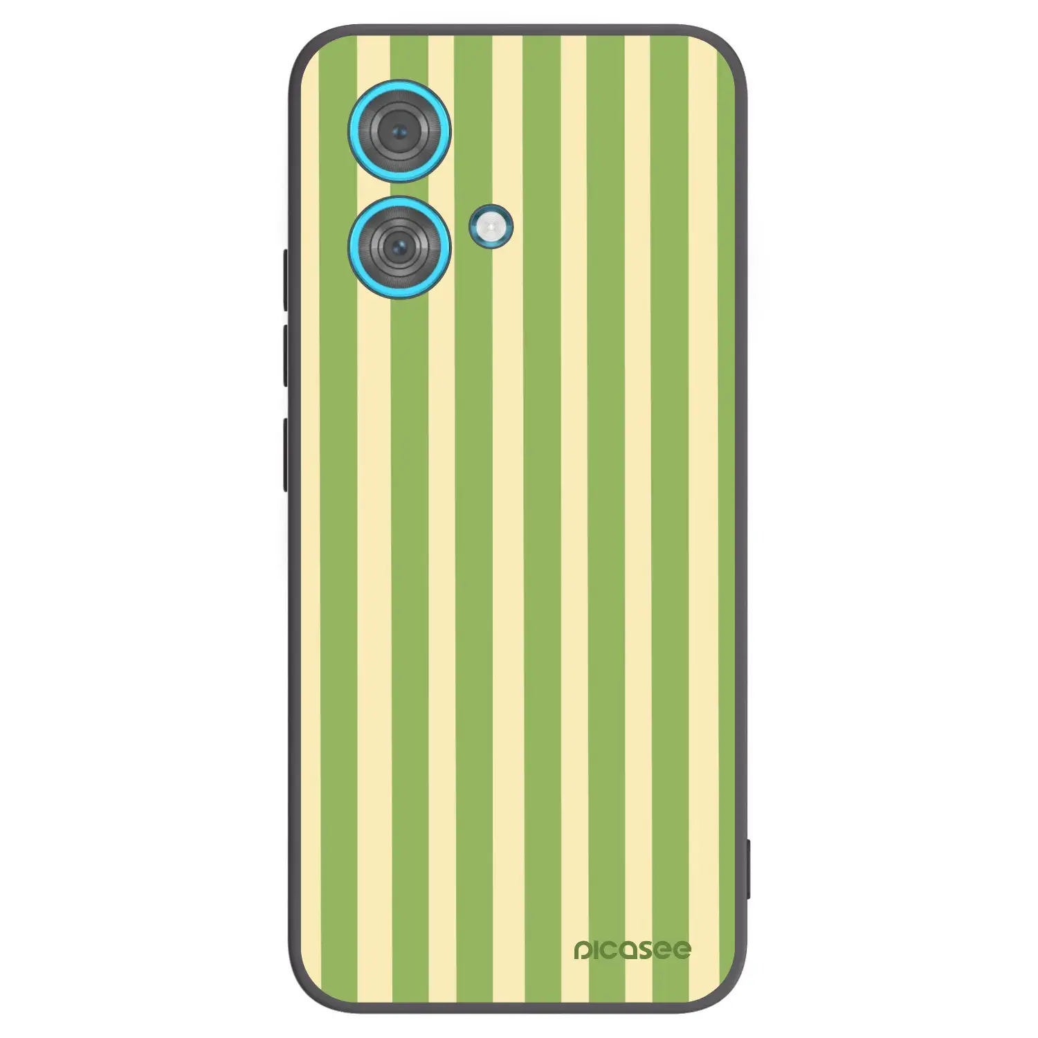 Silikonový černý obal pro Motorola Edge 40 Neo - Lines Matcha