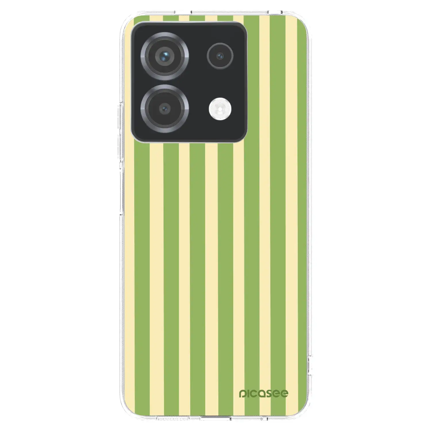 Silikonový průhledný obal pro Xiaomi Poco X6 - Lines Matcha