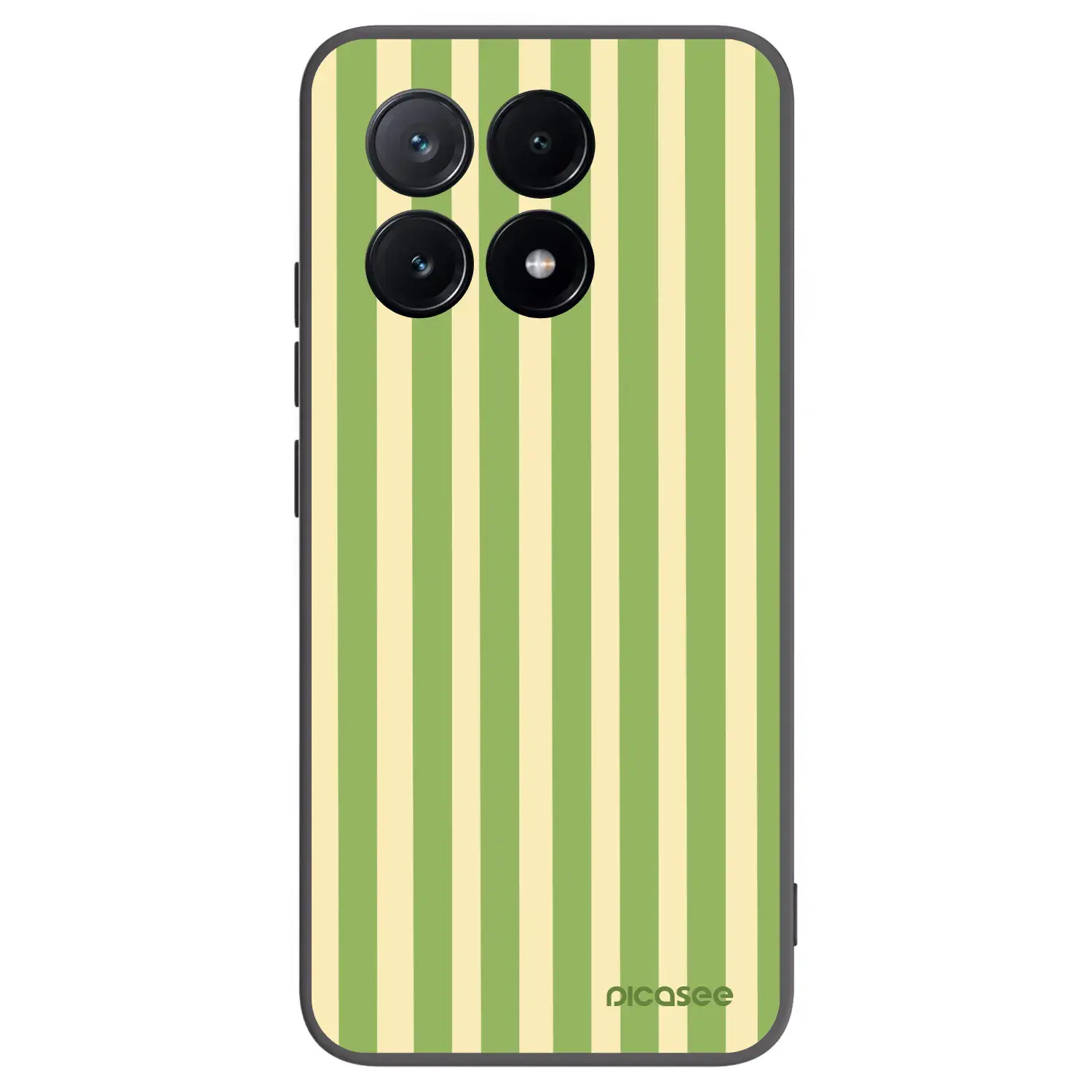 Silikonový černý obal pro Xiaomi Poco X6 Pro - Lines Matcha