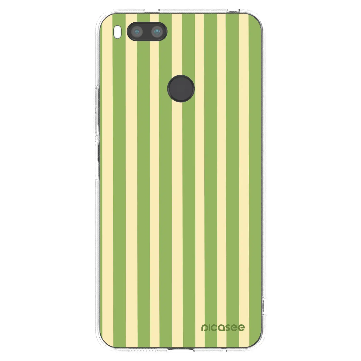 Silikonový průhledný obal pro Xiaomi Mi A1 Global - Lines Matcha
