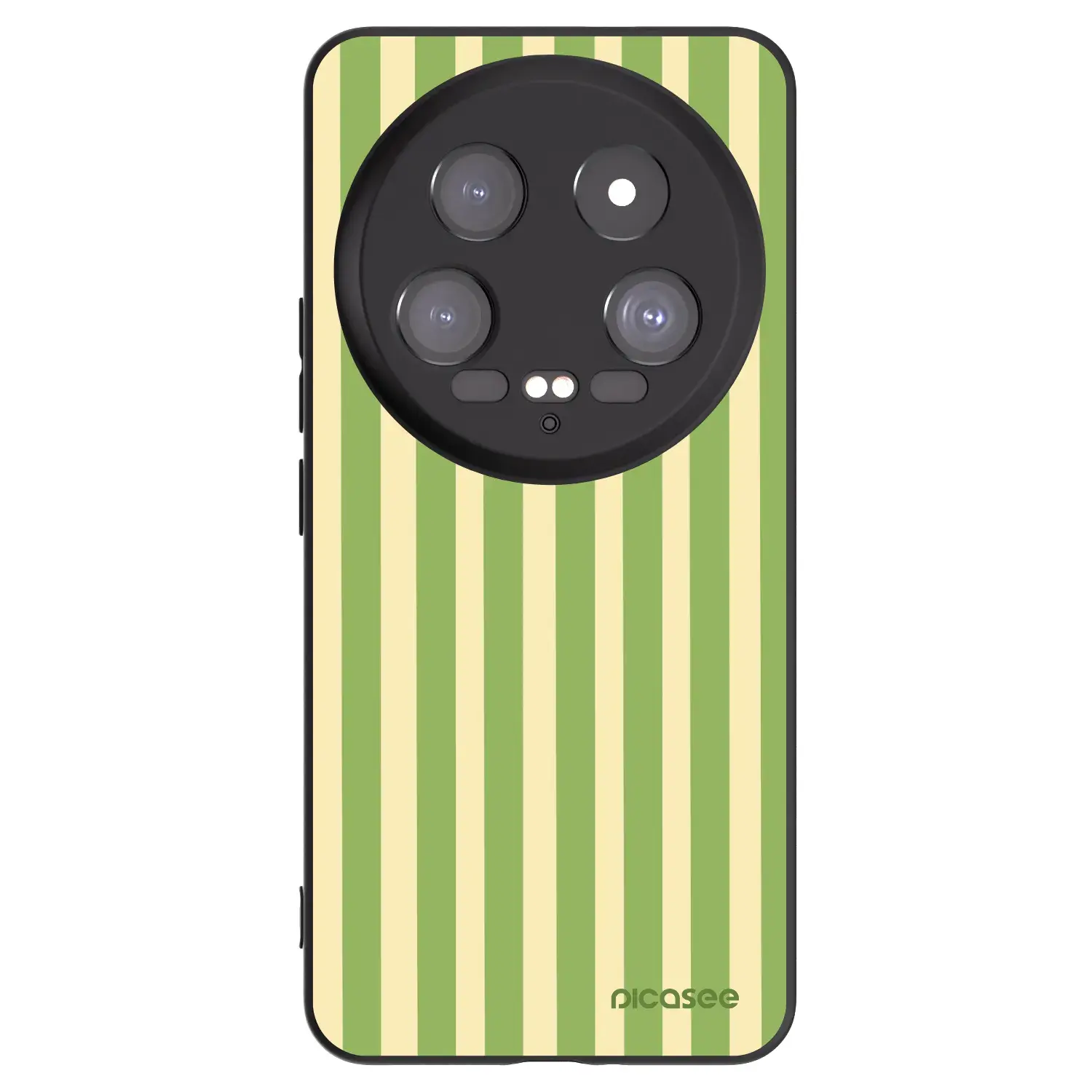 Silikonový černý obal pro Xiaomi 14 Ultra - Lines Matcha