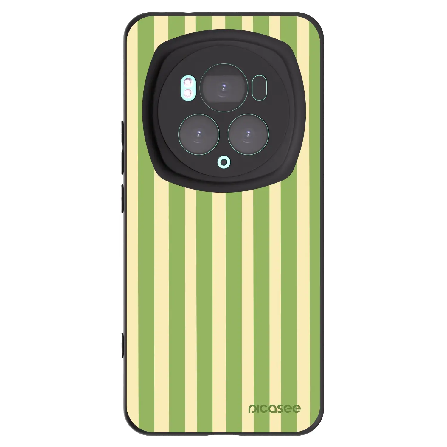Silikonový černý obal pro Honor Magic6 Pro - Lines Matcha