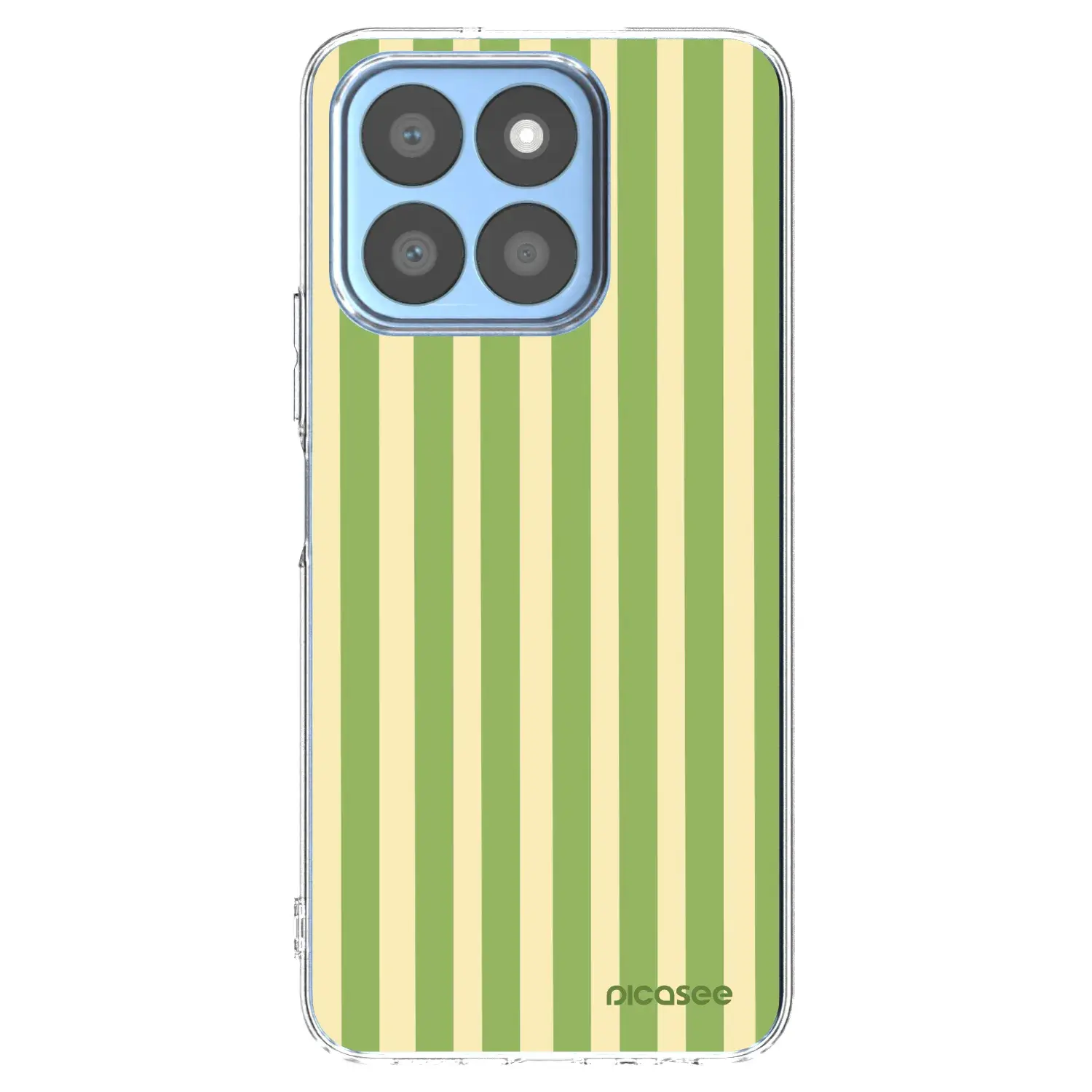 Silikonový průhledný obal pro Honor X8b - Lines Matcha