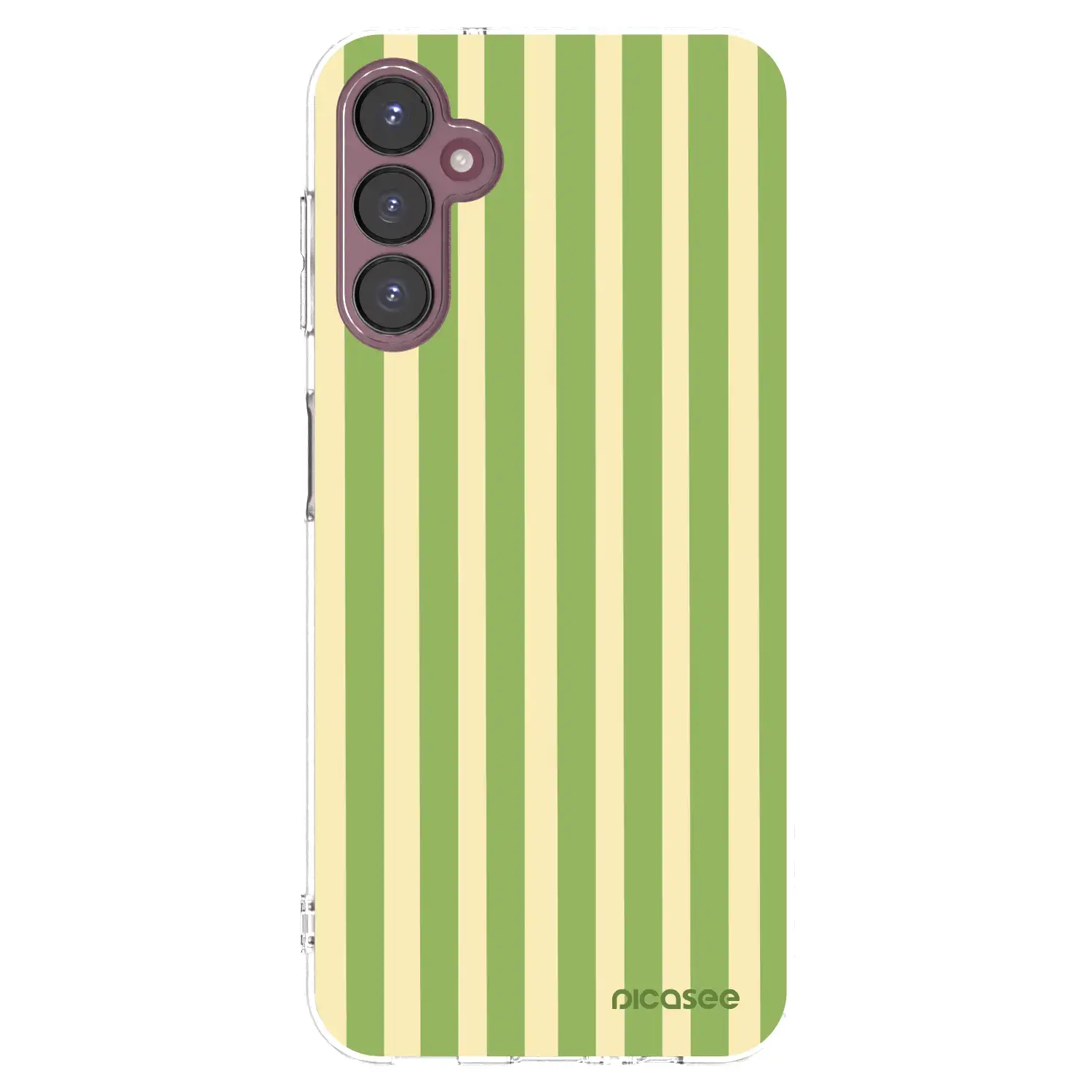 Silikonový průhledný obal pro Samsung Galaxy A05s A057G - Lines Matcha