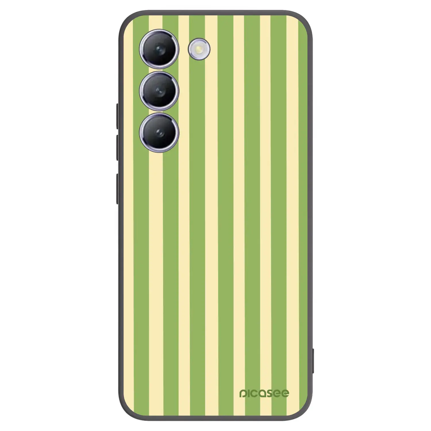 Silikonový černý obal pro Vivo V40 SE 5G - Lines Matcha