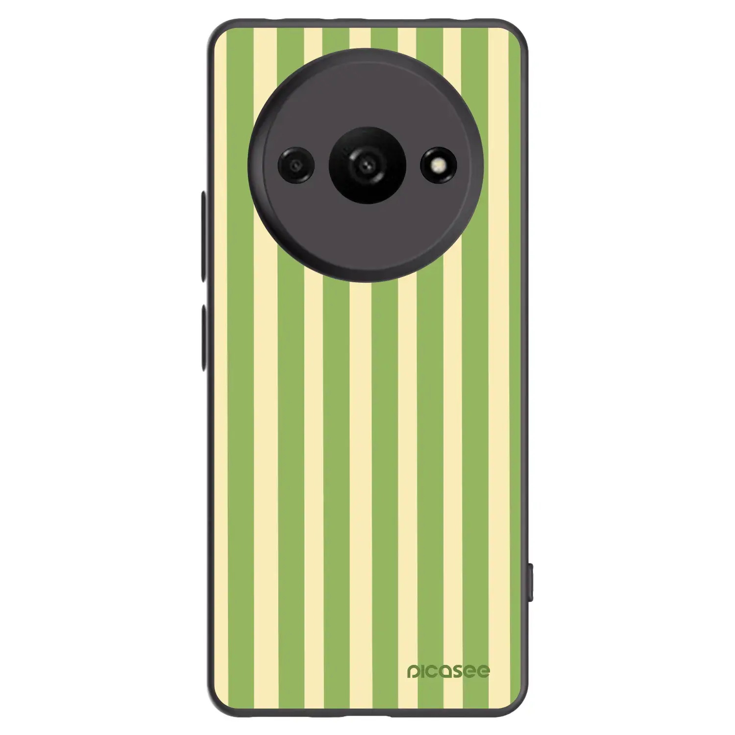 Silikonový černý obal pro Xiaomi Redmi A3 - Lines Matcha