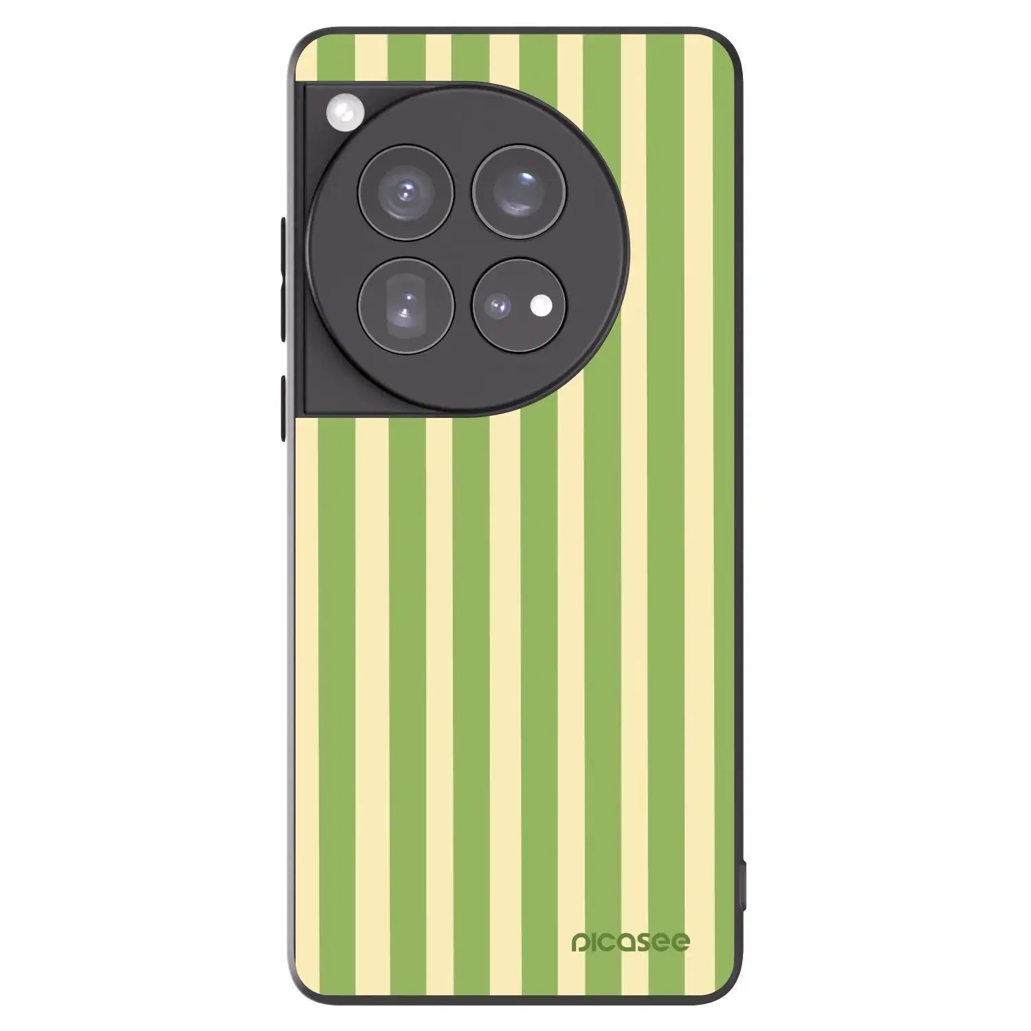 Silikonový černý obal pro OnePlus 12 5G - Lines Matcha