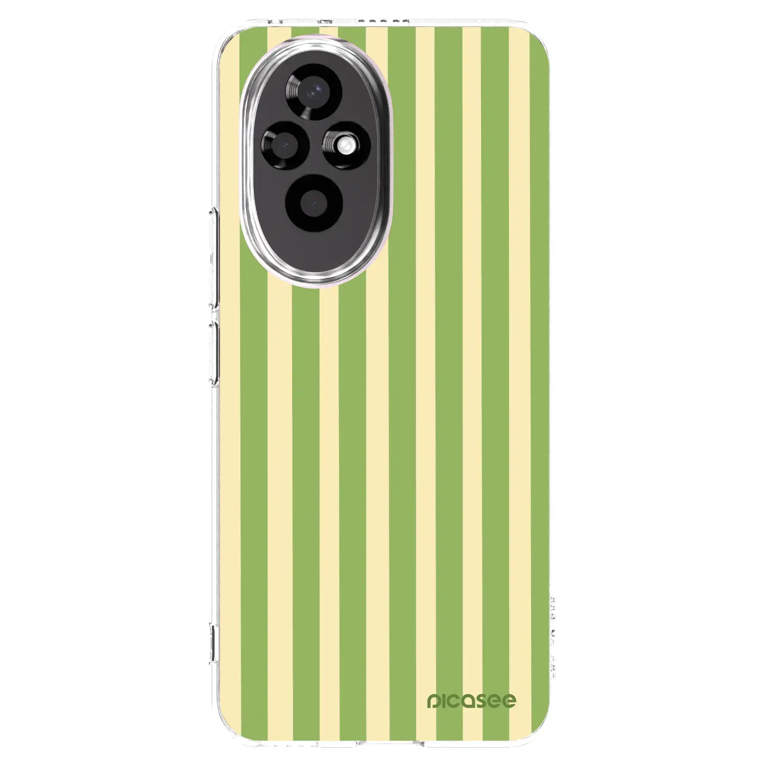 Silikonový průhledný obal pro Honor 200 Pro 5G - Lines Matcha