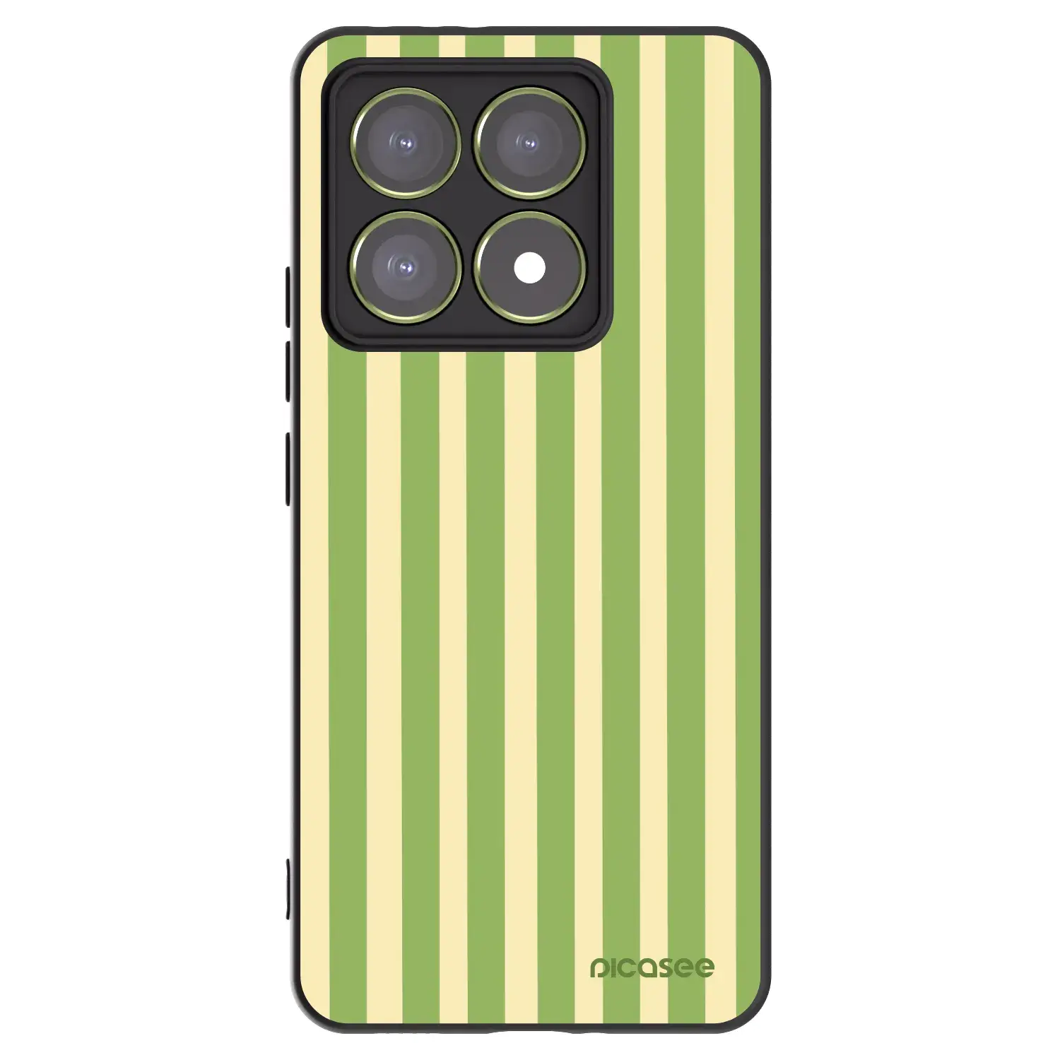 Silikonový černý obal pro Xiaomi 14T - Lines Matcha