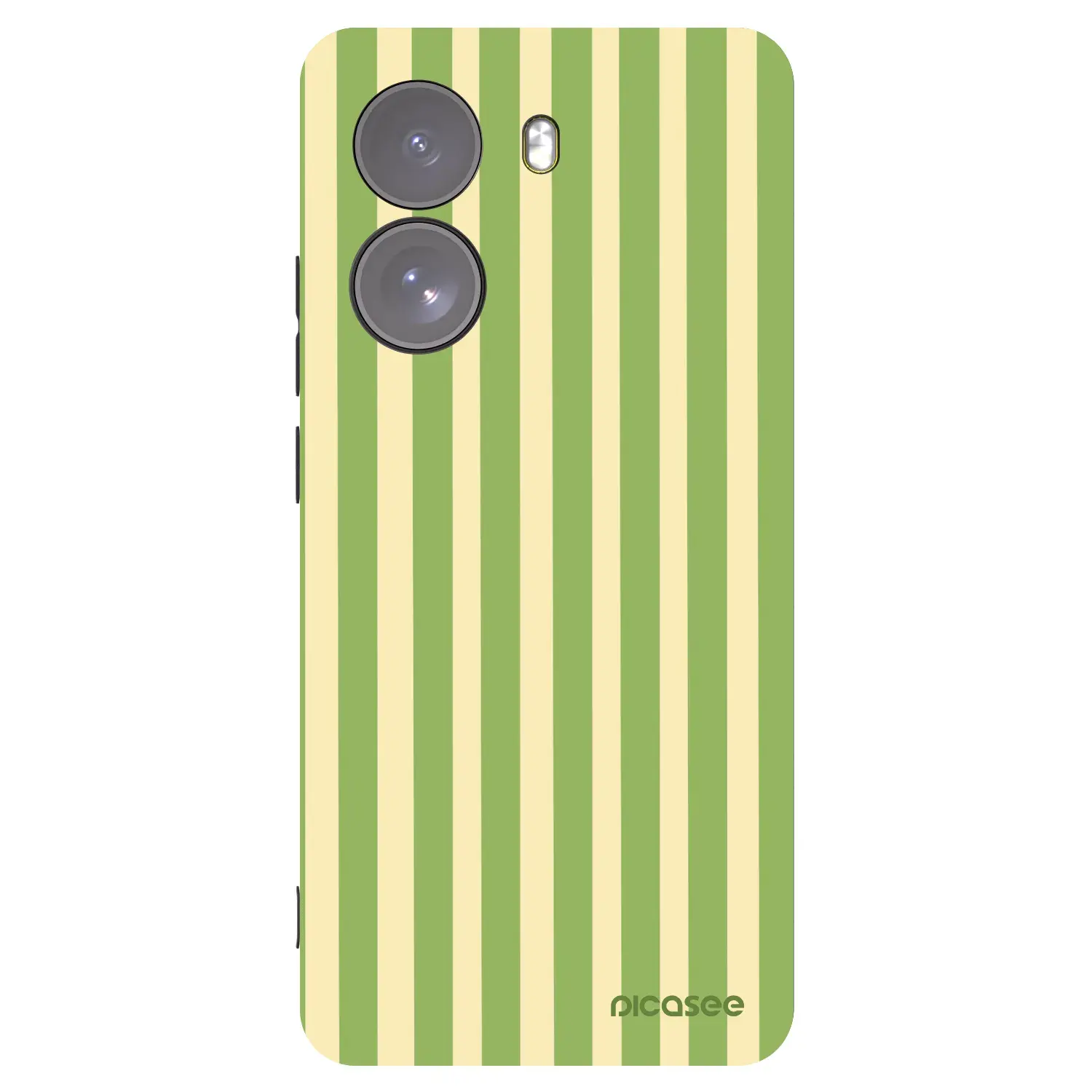 Silikonový černý obal pro Xiaomi Poco X7 - Lines Matcha