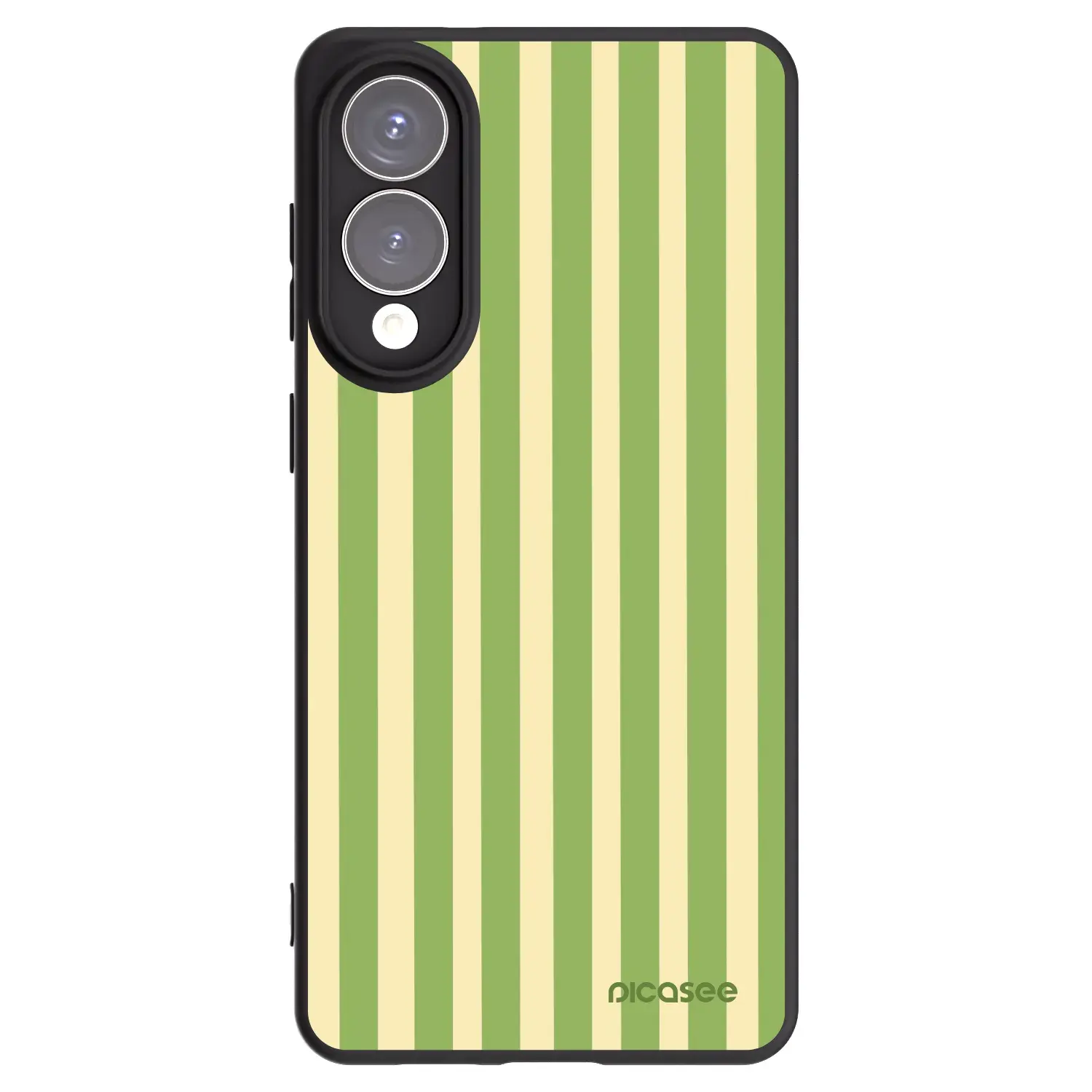 Silikonový černý obal pro Samsung Galaxy S25 Edge 5G - Lines Matcha