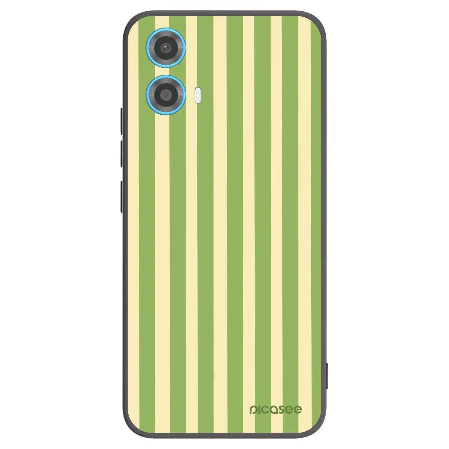 Silikonový černý obal pro Motorola Moto G34 5G - Lines Matcha