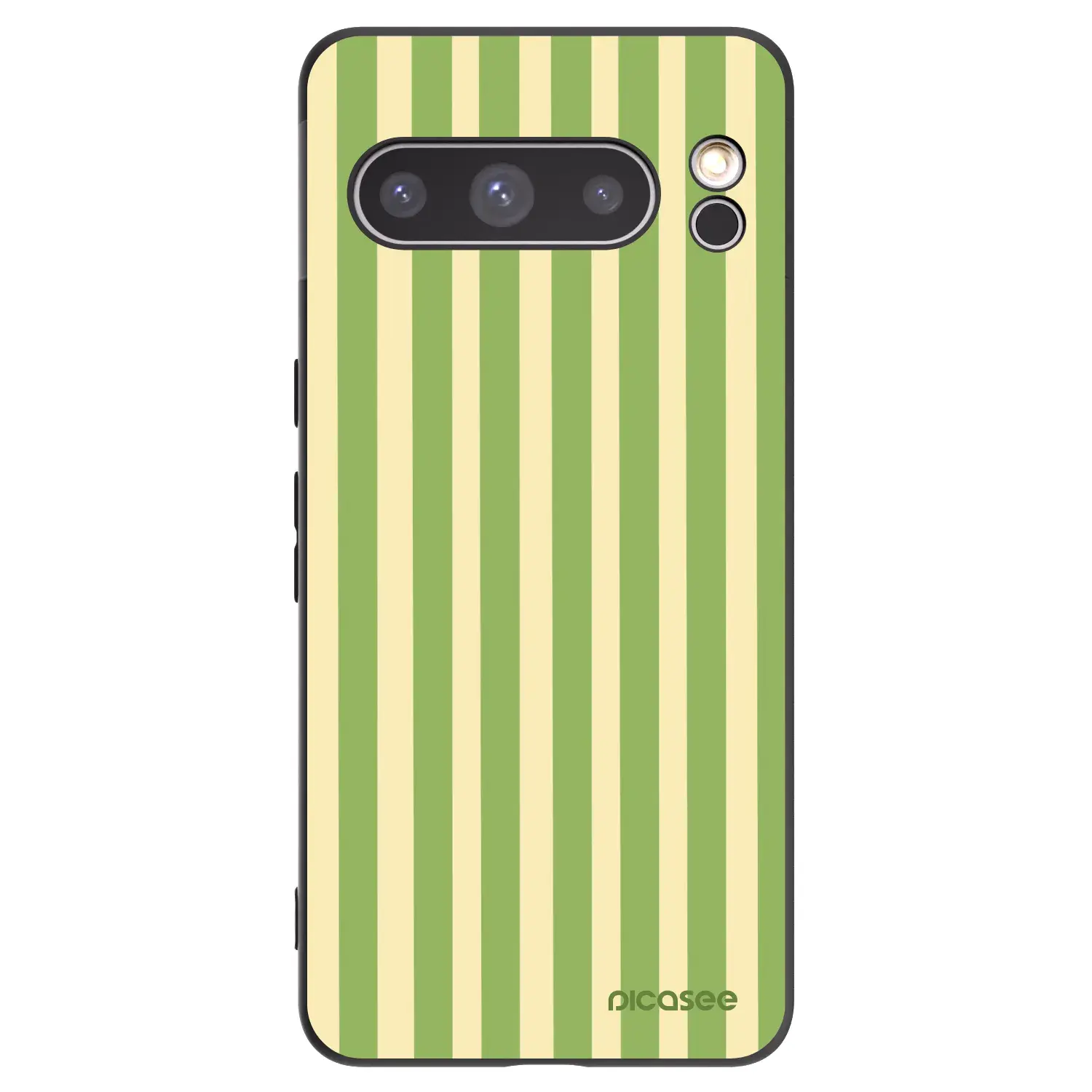 Silikonový černý obal pro Google Pixel 8 Pro - Lines Matcha