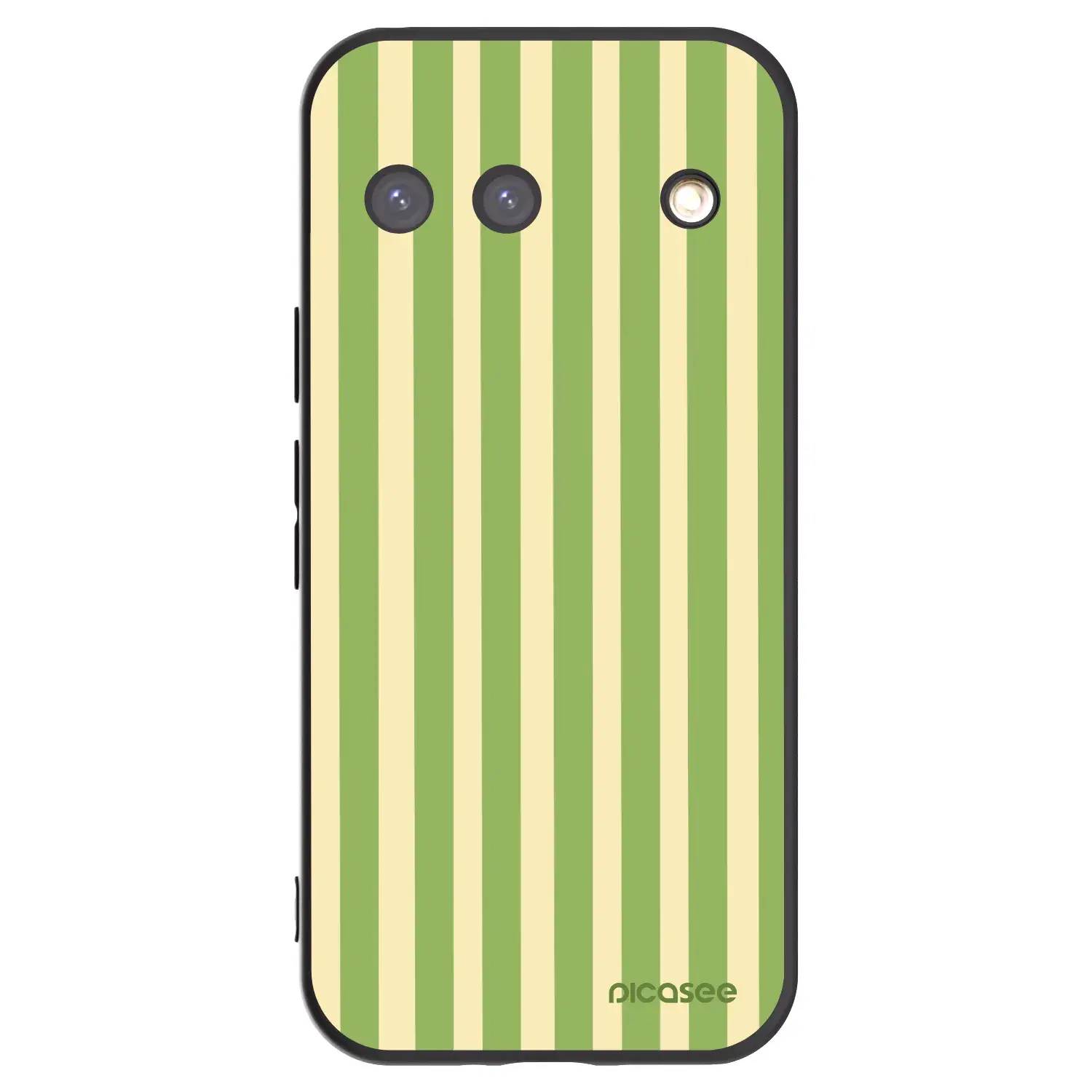Silikonový černý obal pro Google Pixel 9 - Lines Matcha